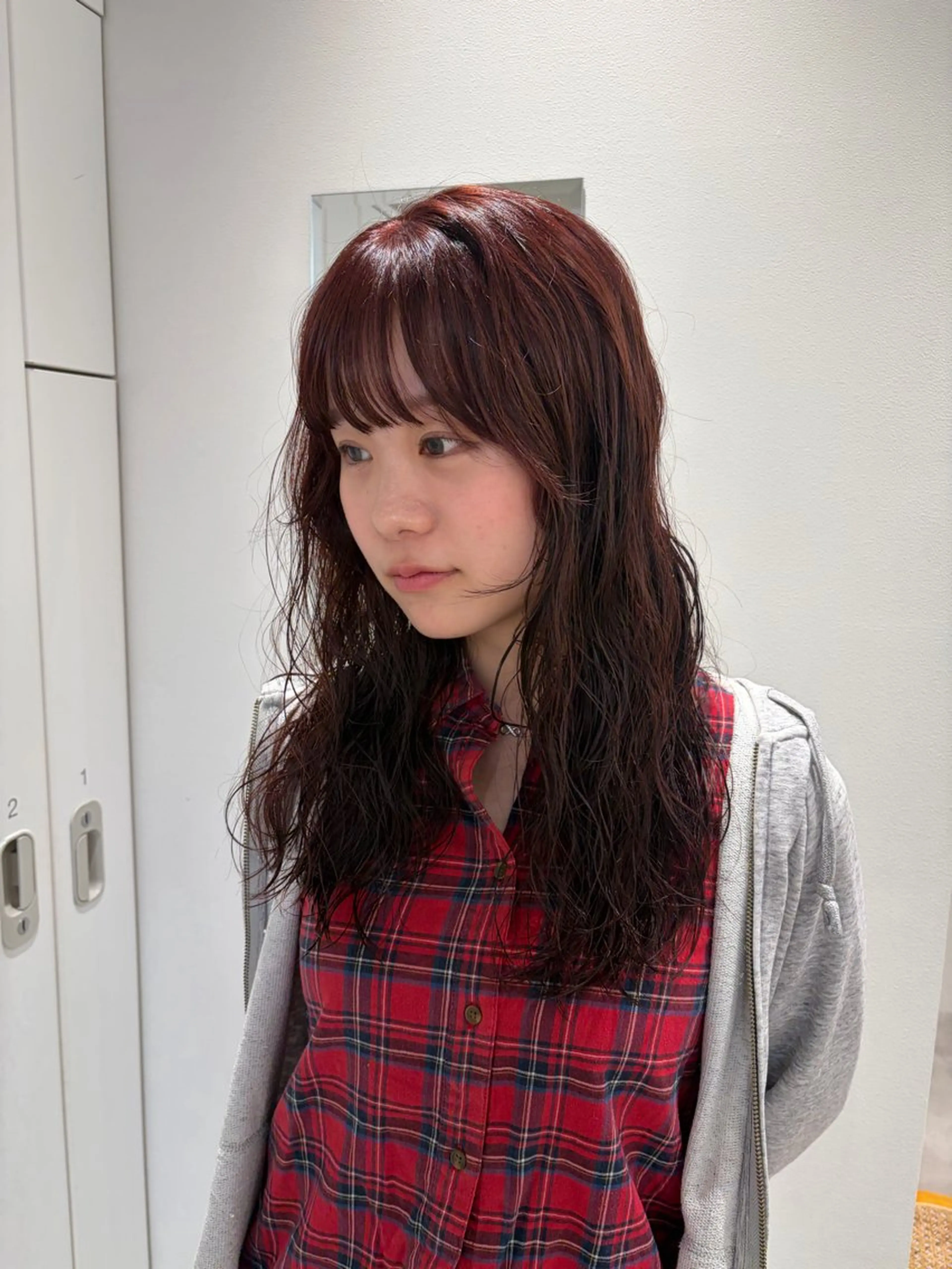 ロング カラー パーマ ヘアカラー トリートメント Un ami shibuya所属・平居 舞白のヘアスタイル