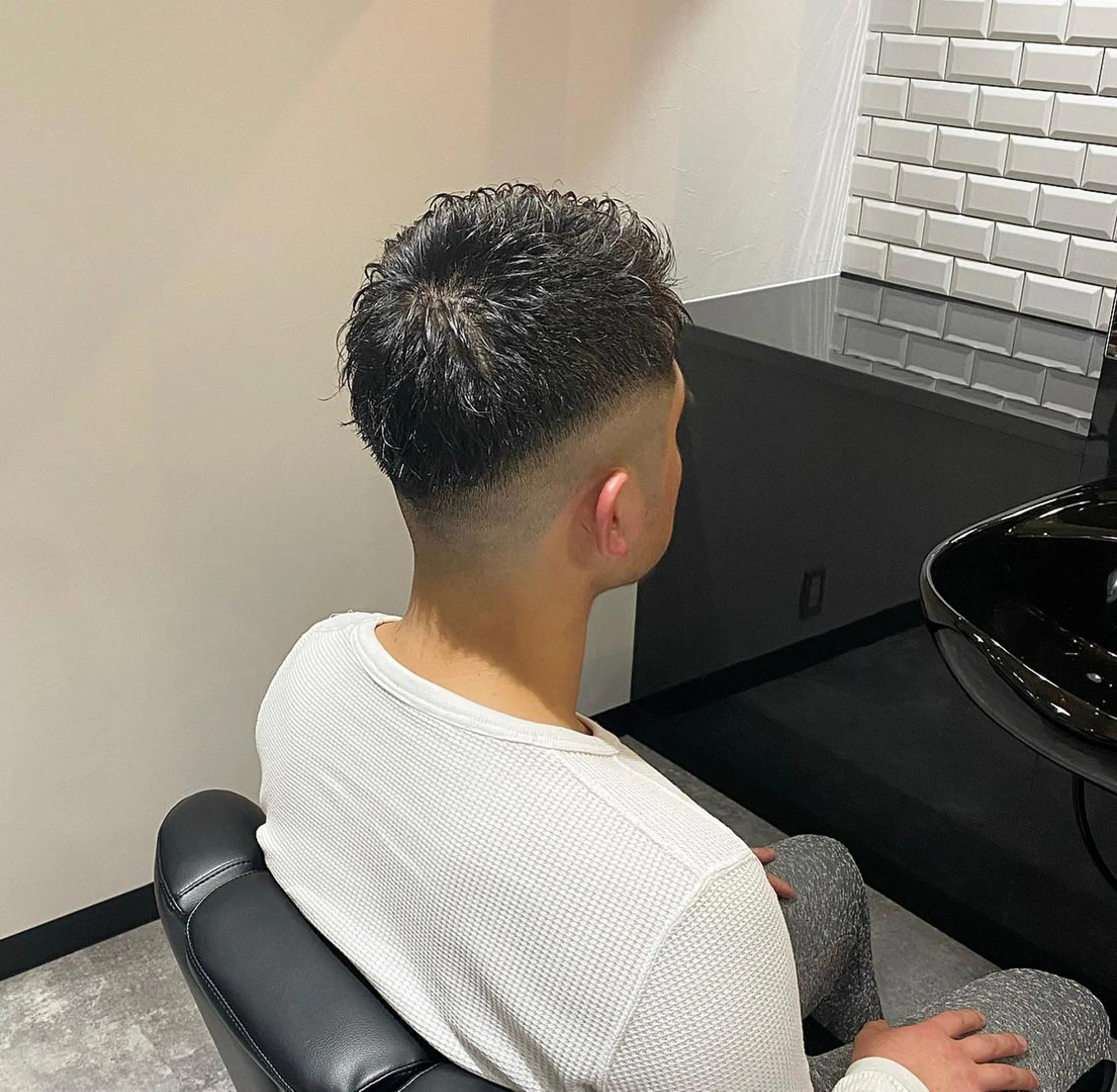 ショート メンズ フェードカット カット 前田賢生 ご新規様はNGのヘアスタイル