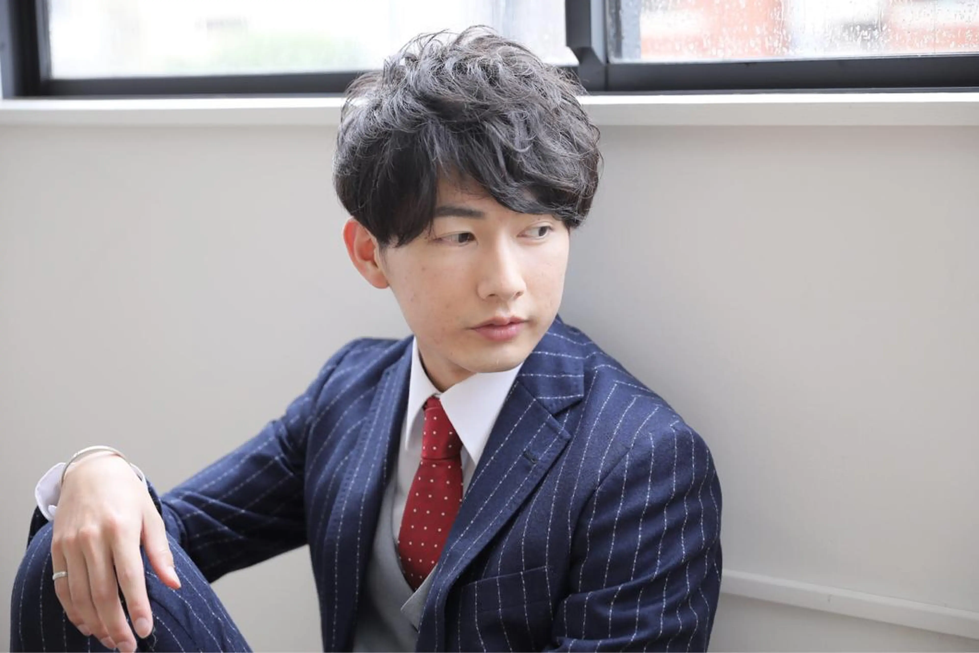 ショート パーマ メンズ メンズパーマ カット パーマ 吉岡 昌吾のヘアスタイル