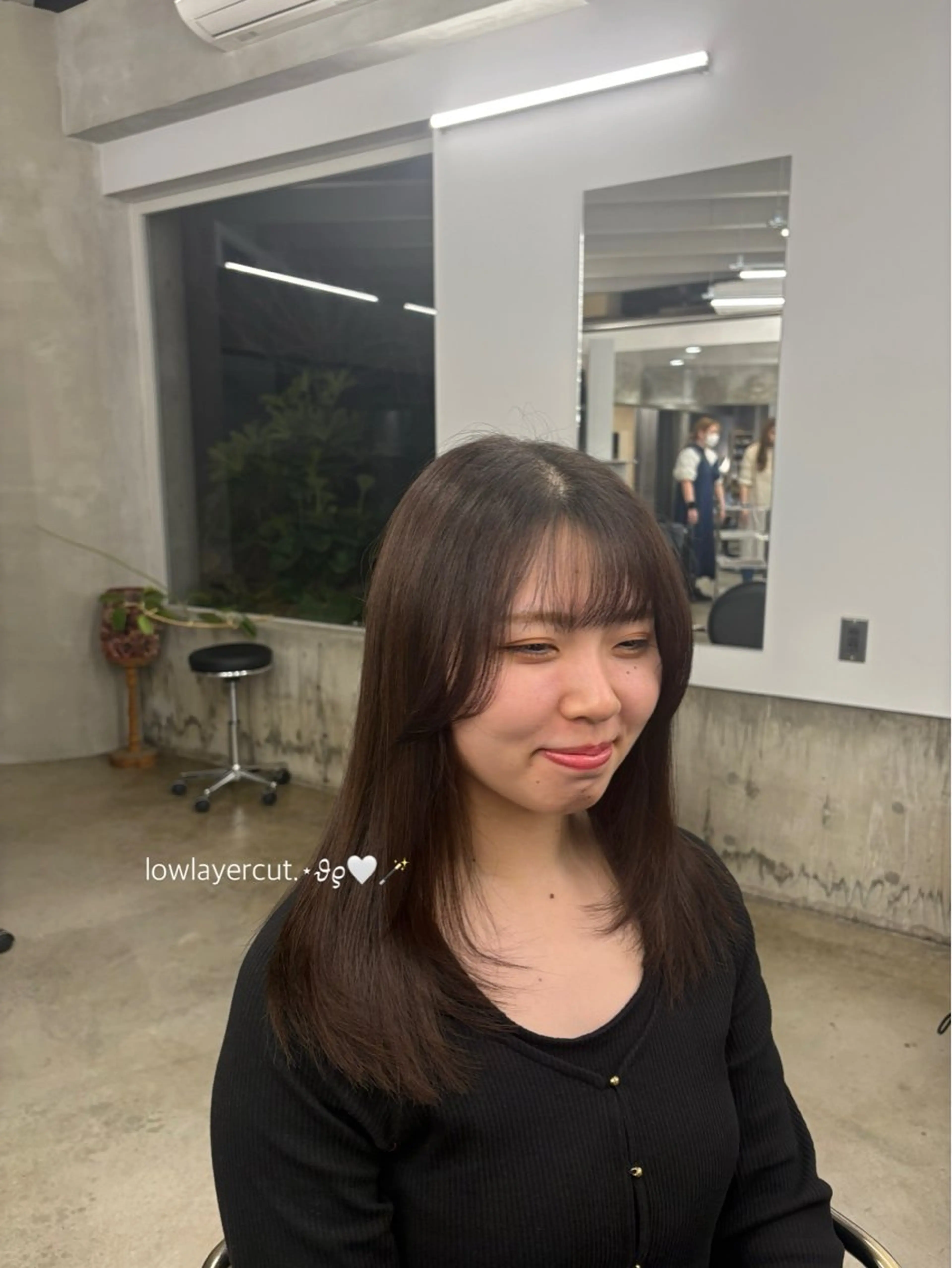 ロング レイヤーカット ローレイヤー Hair salon BOB所属・🎀︎maho/暖色 /レイヤーカット‎のヘアスタイル