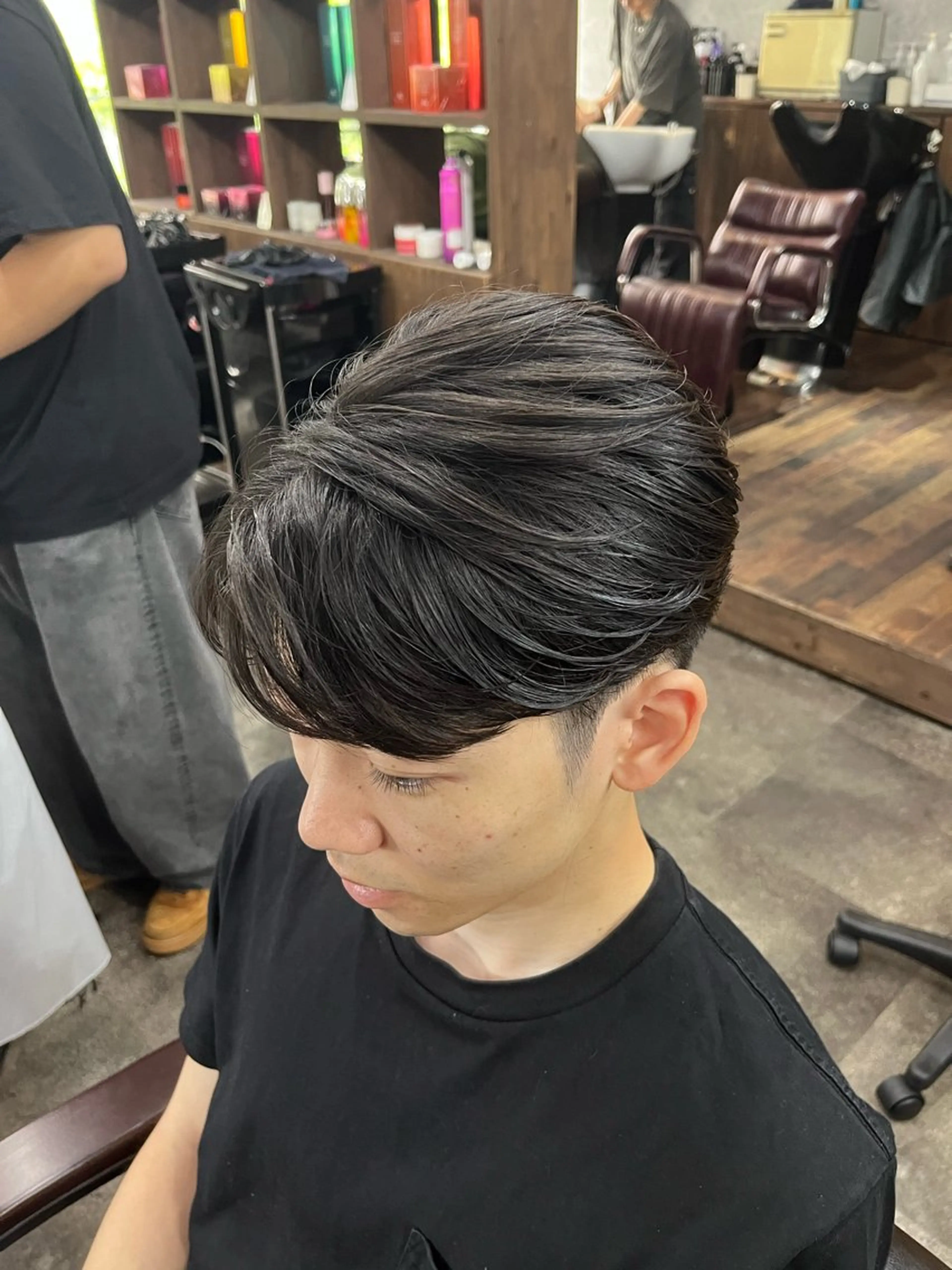 ミディアム パーマ メンズ カット 縮毛矯正 トリートメント 🔹20代メンズ✖️ パーマ/ℕ𝕆ℝ𝕀のヘアスタイル