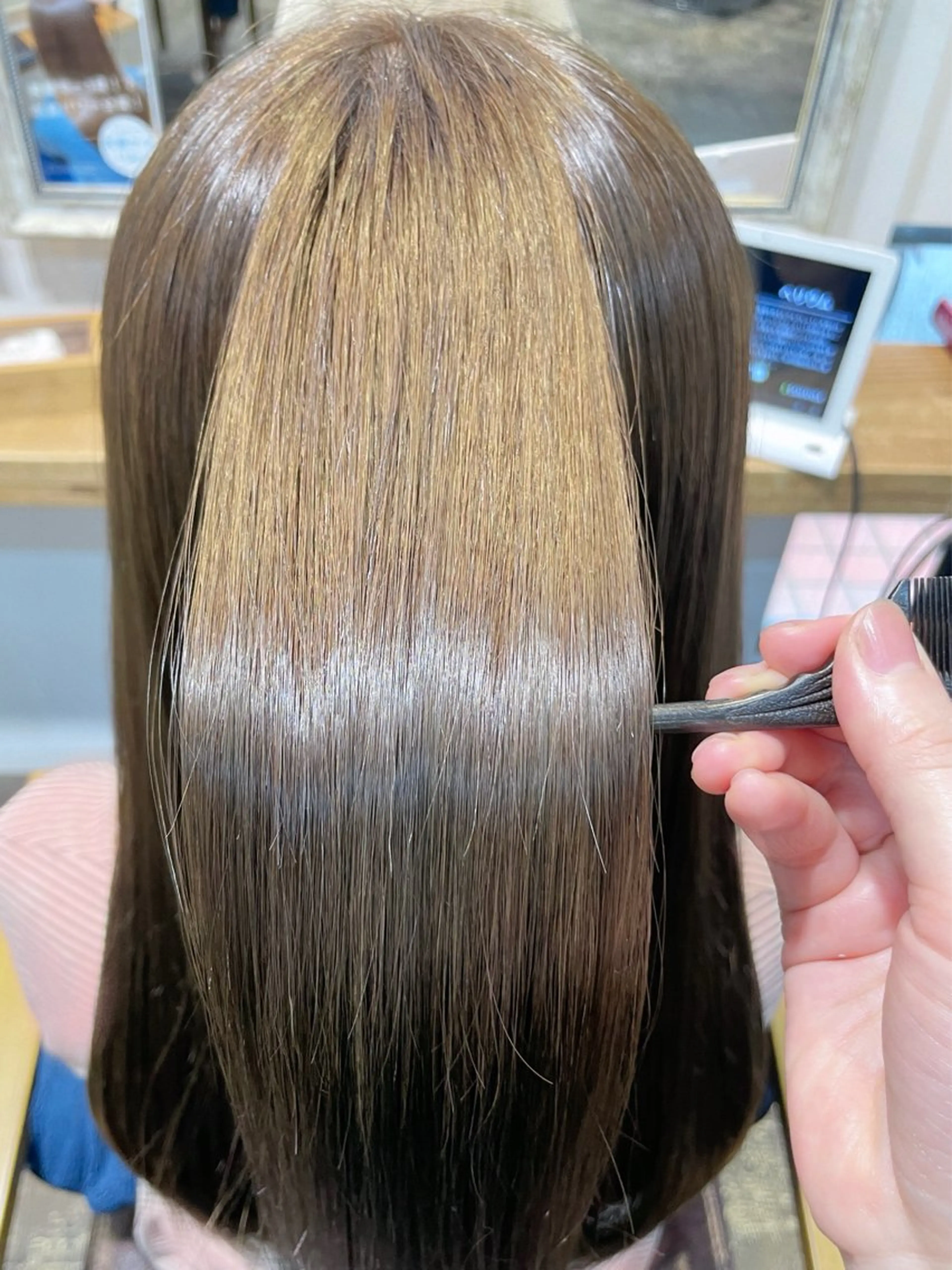 『ミニモ限定』カット＋カラー＋うる艶ケアトリートメント🤍🫧の写真