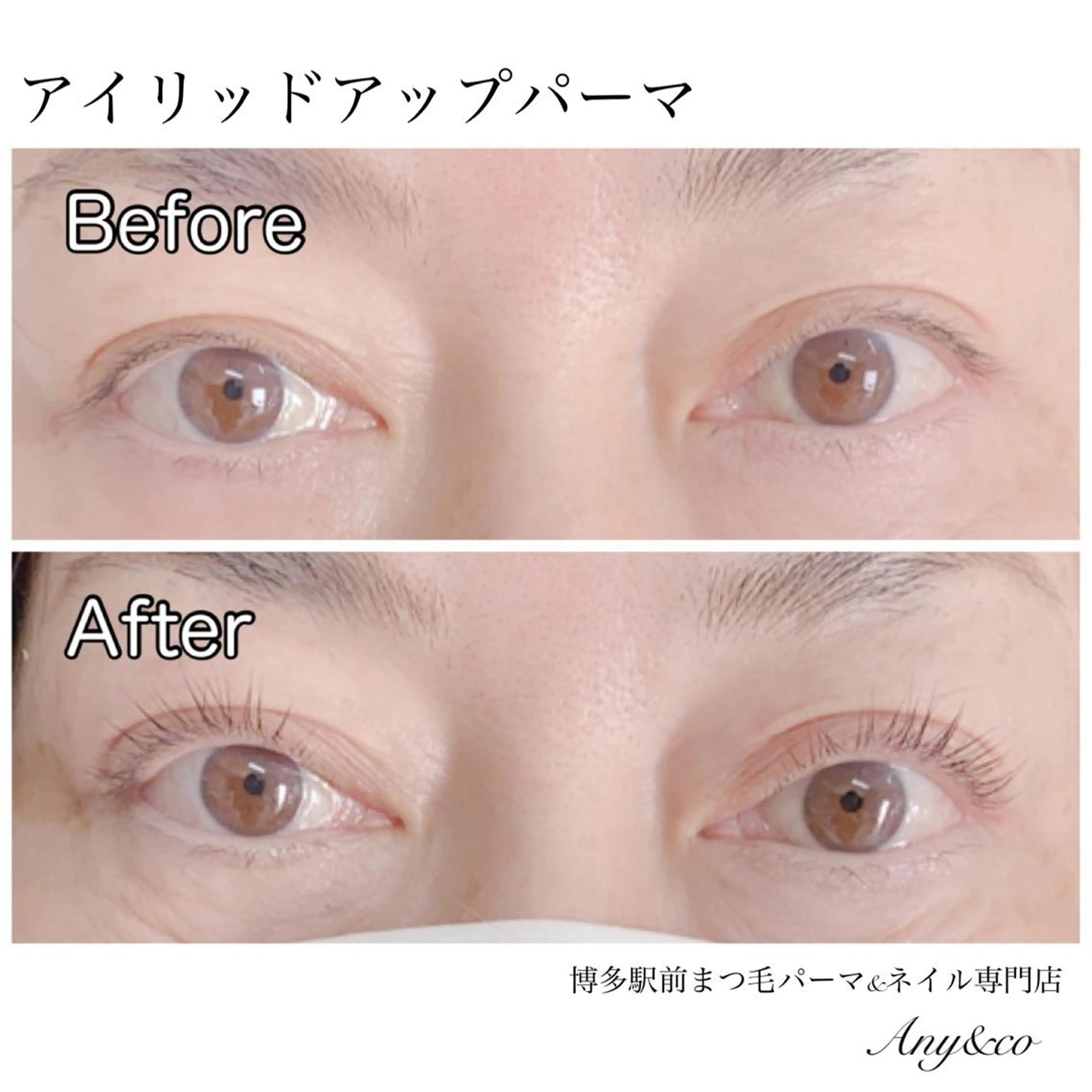 マツエク・マツパ アイリッドアップパーマ 一重×まつ毛パーマ Any&co 【エニコ】のマツエク・マツパデザイン