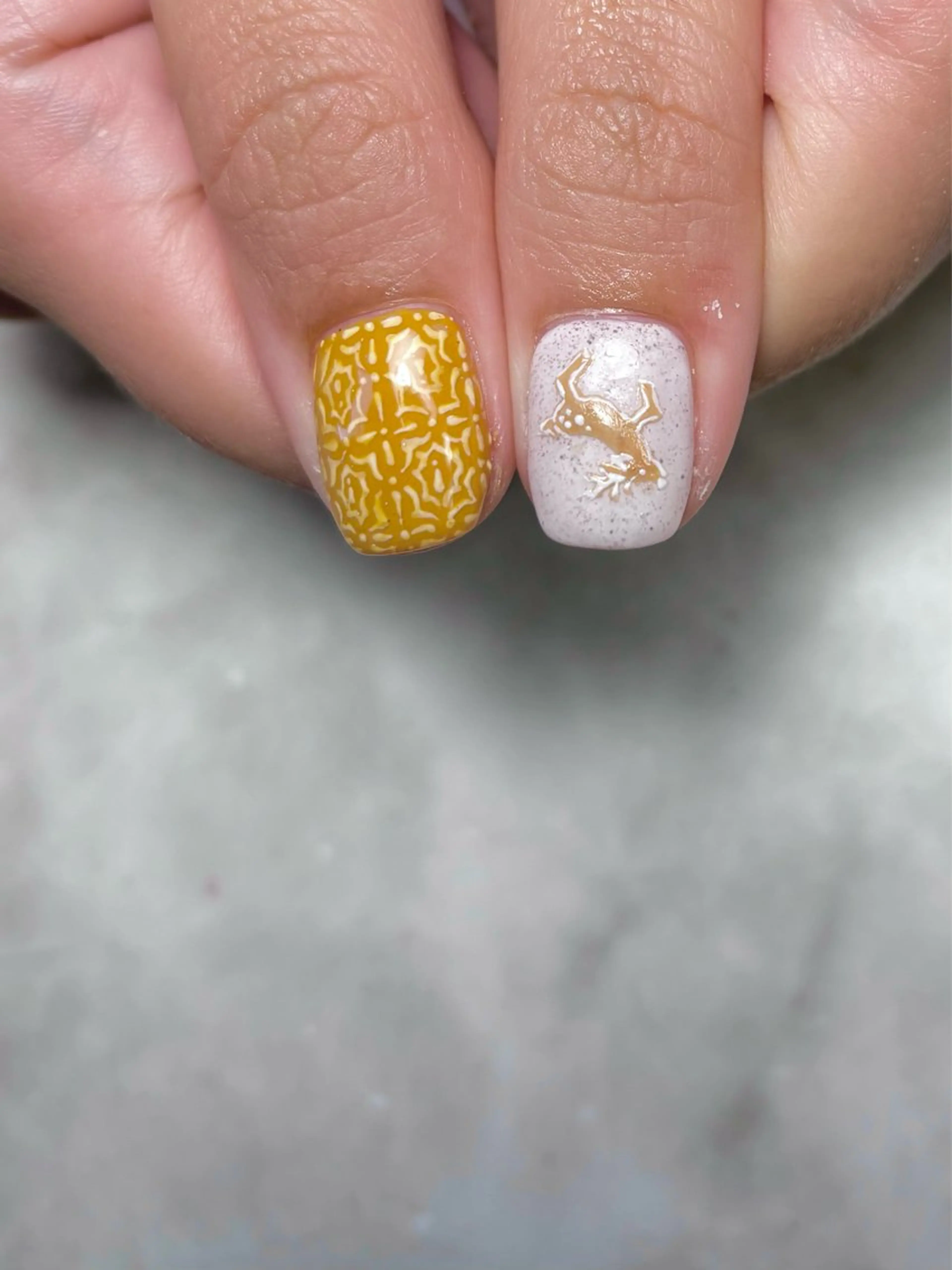 ネイル 冬ネイル クリスマス Nailsalon E's cafeのネイルデザイン