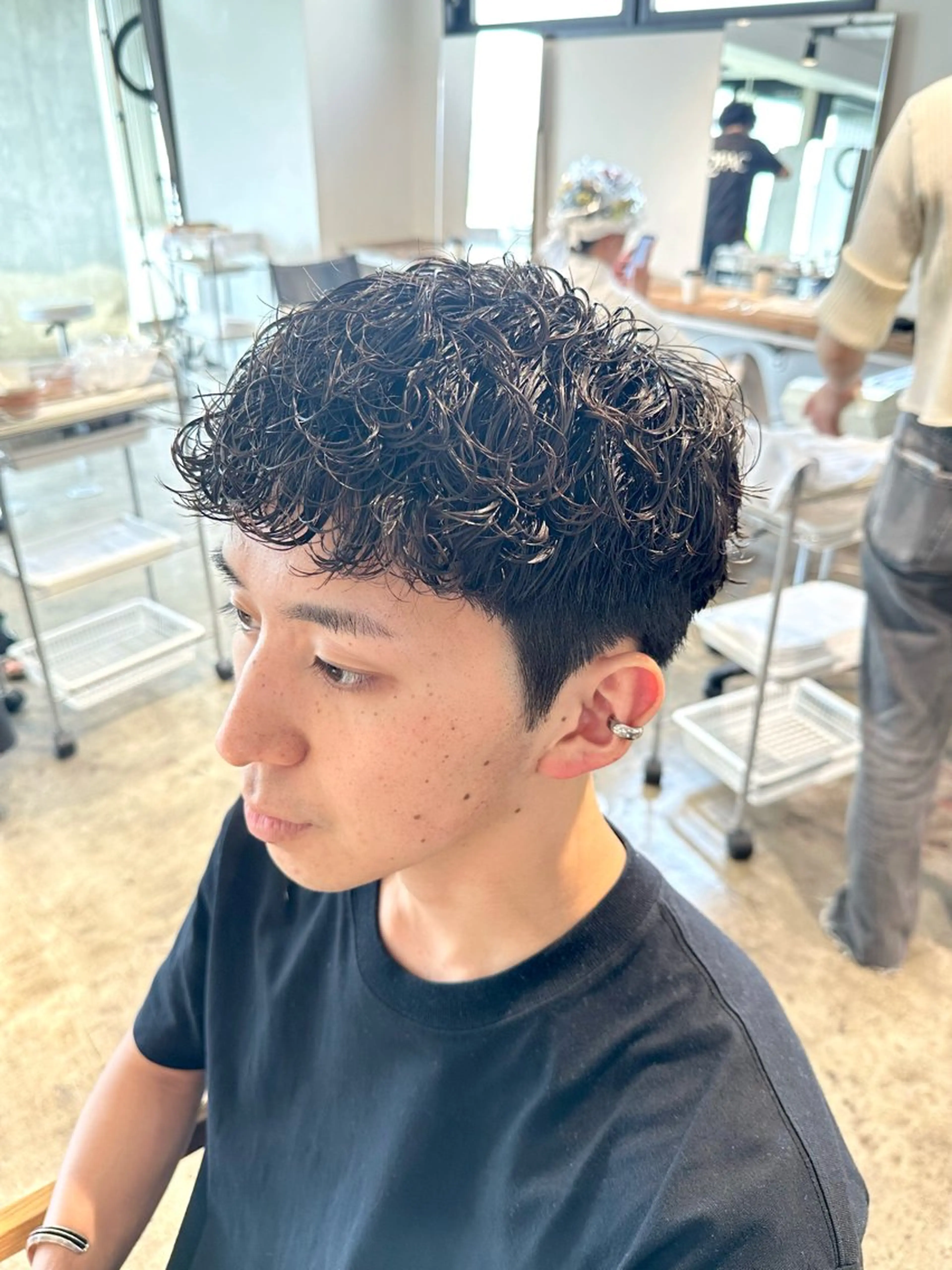 カラー メンズ メンズパーマ メンズショート カット パーマ トリートメント 骨格補正施術/メンズ 専門美容師/YUYAのヘアスタイル