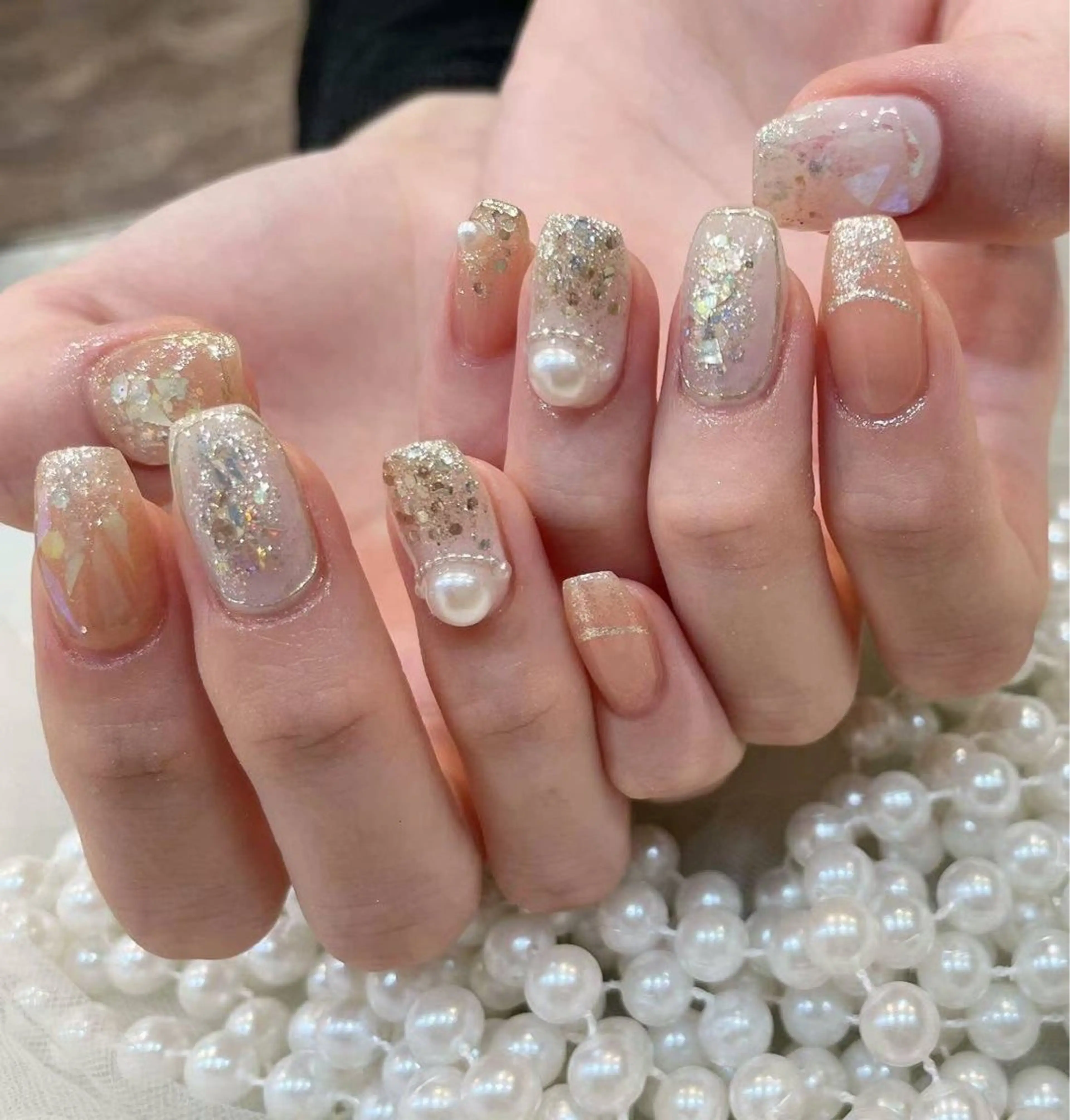 ネイル アートネイル フラワーネイル フットネイル ジェルネイル キラキラネイル Babarla Nailのネイルデザイン