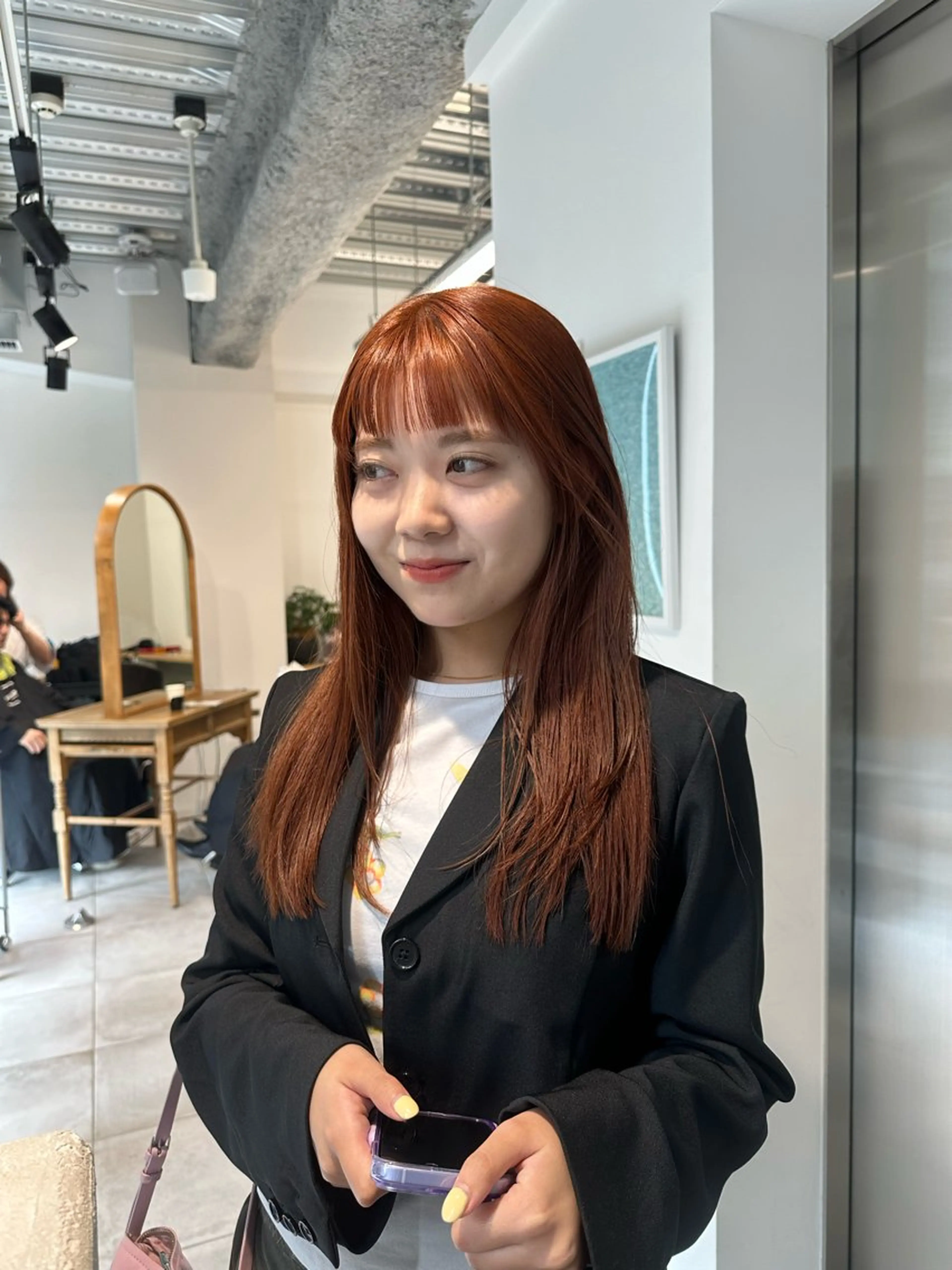 ロング カラー キッズ カット ヘアカラー トリートメント オトナヘア🌸 harukaのヘアスタイル