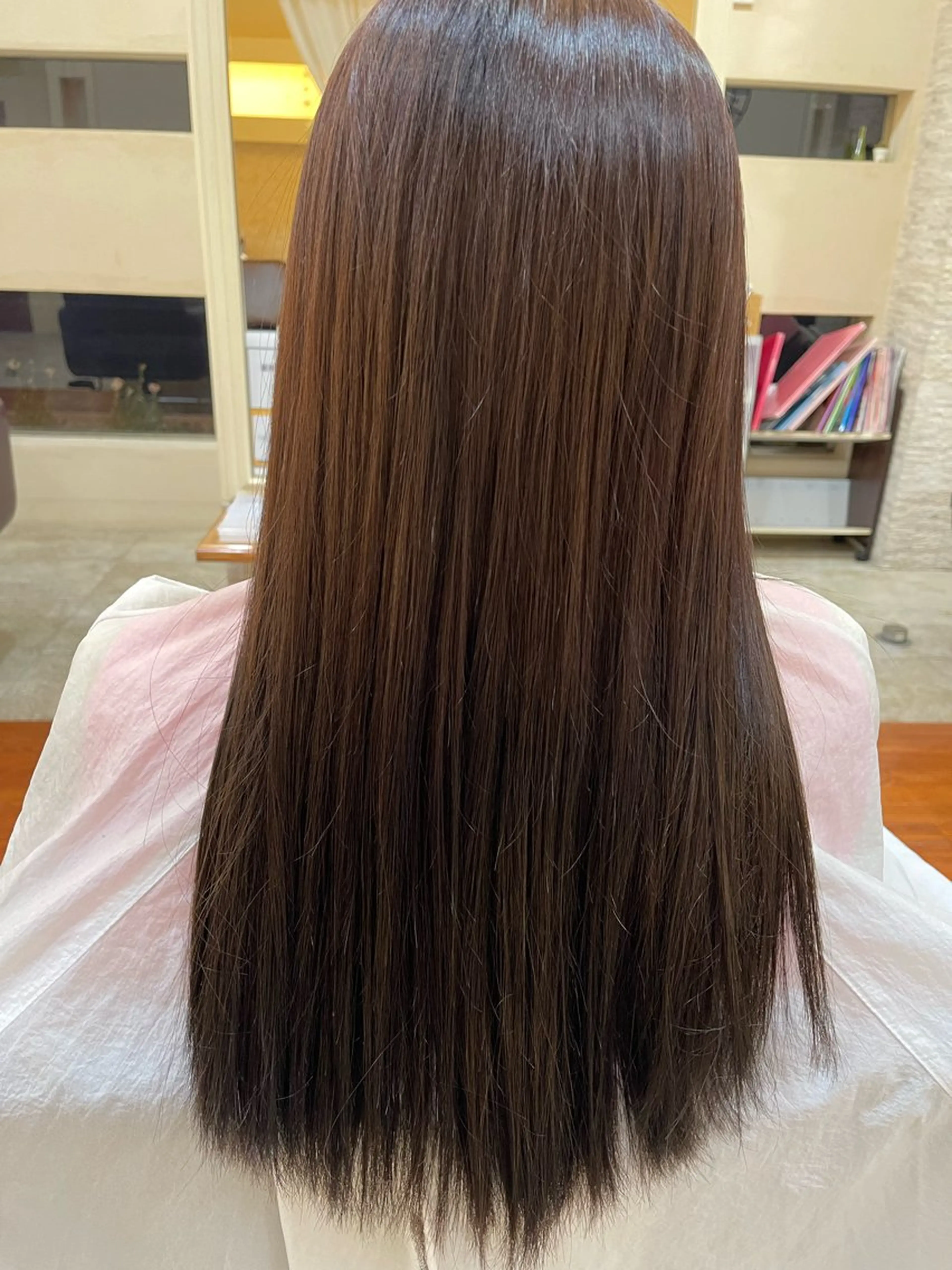 ロング カラー VENIRE古川店所属・端野七海 縮毛矯正のヘアスタイル