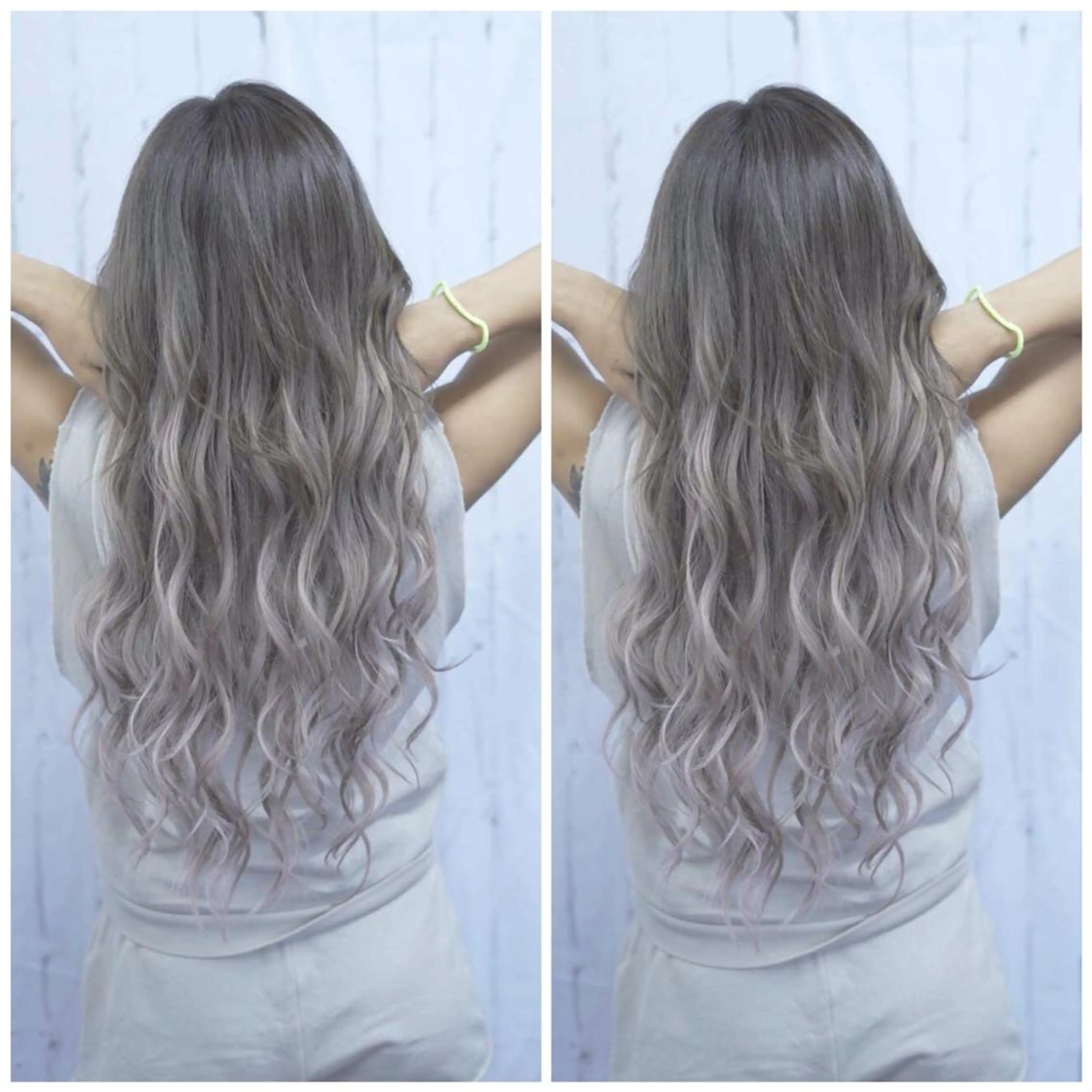 【人毛100%】最高級レミー毛シールエクステ80枚&フルカラー&なじませカットの写真