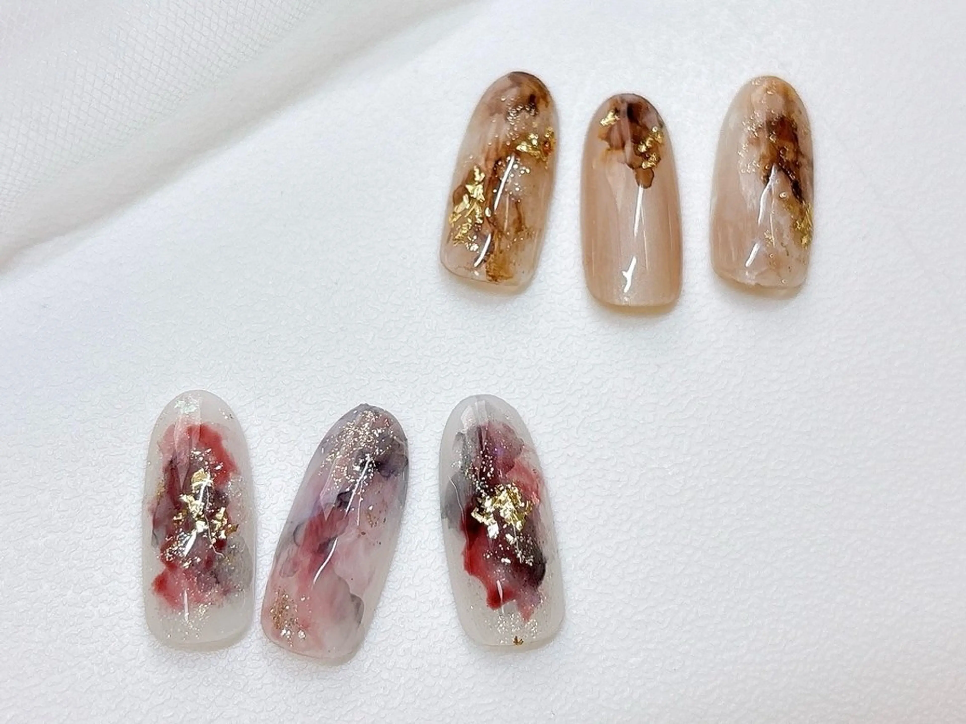 【オフあり】インクデザイン※デザイン3種からお選びください⚠️現金のみ/お直し不可)※注意事項あり/パラジェル変更可の写真