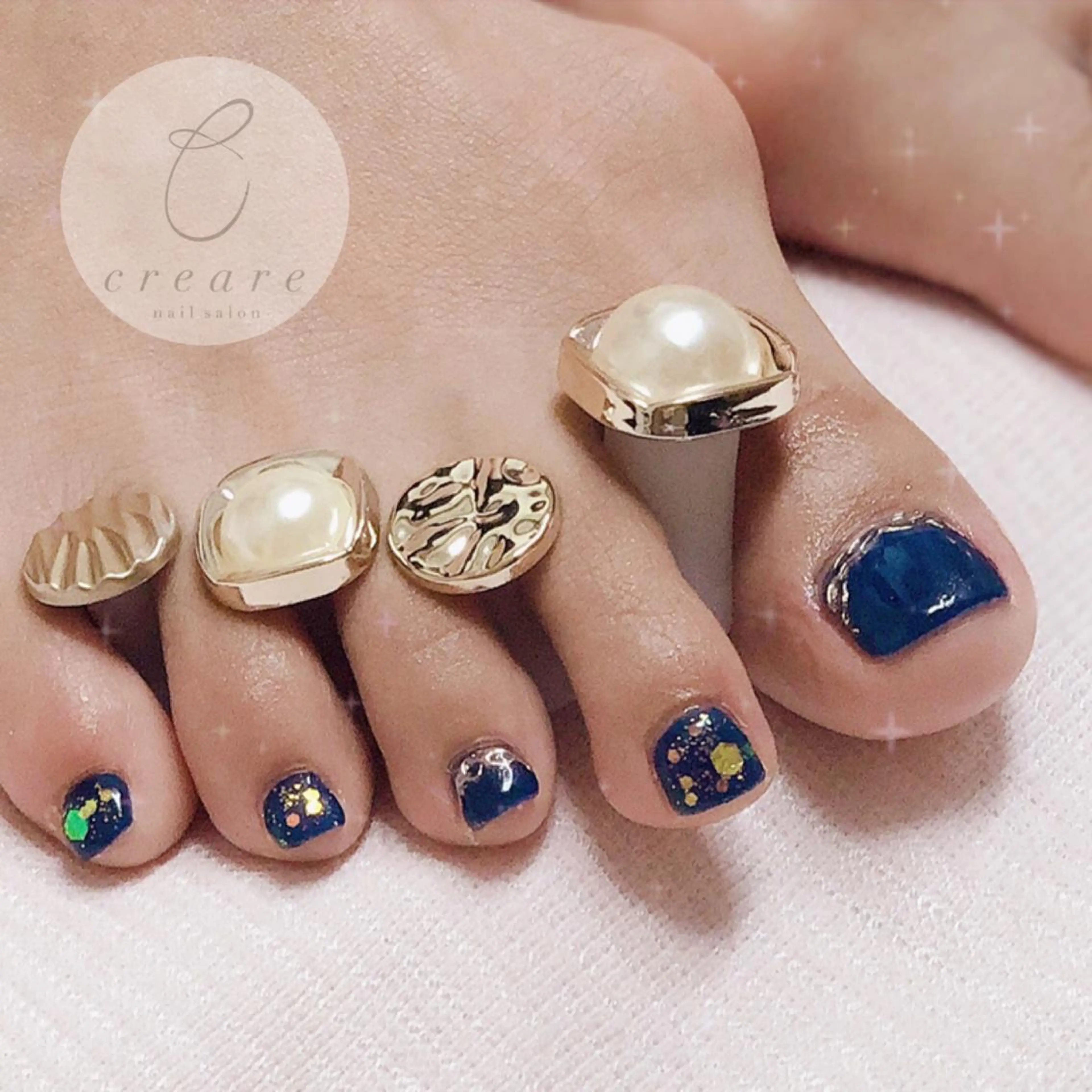 ネイル フットネイル ジェルネイル ミラーネイル オフィスネイル ワンカラーネイル 辻野 和枝のネイルデザイン