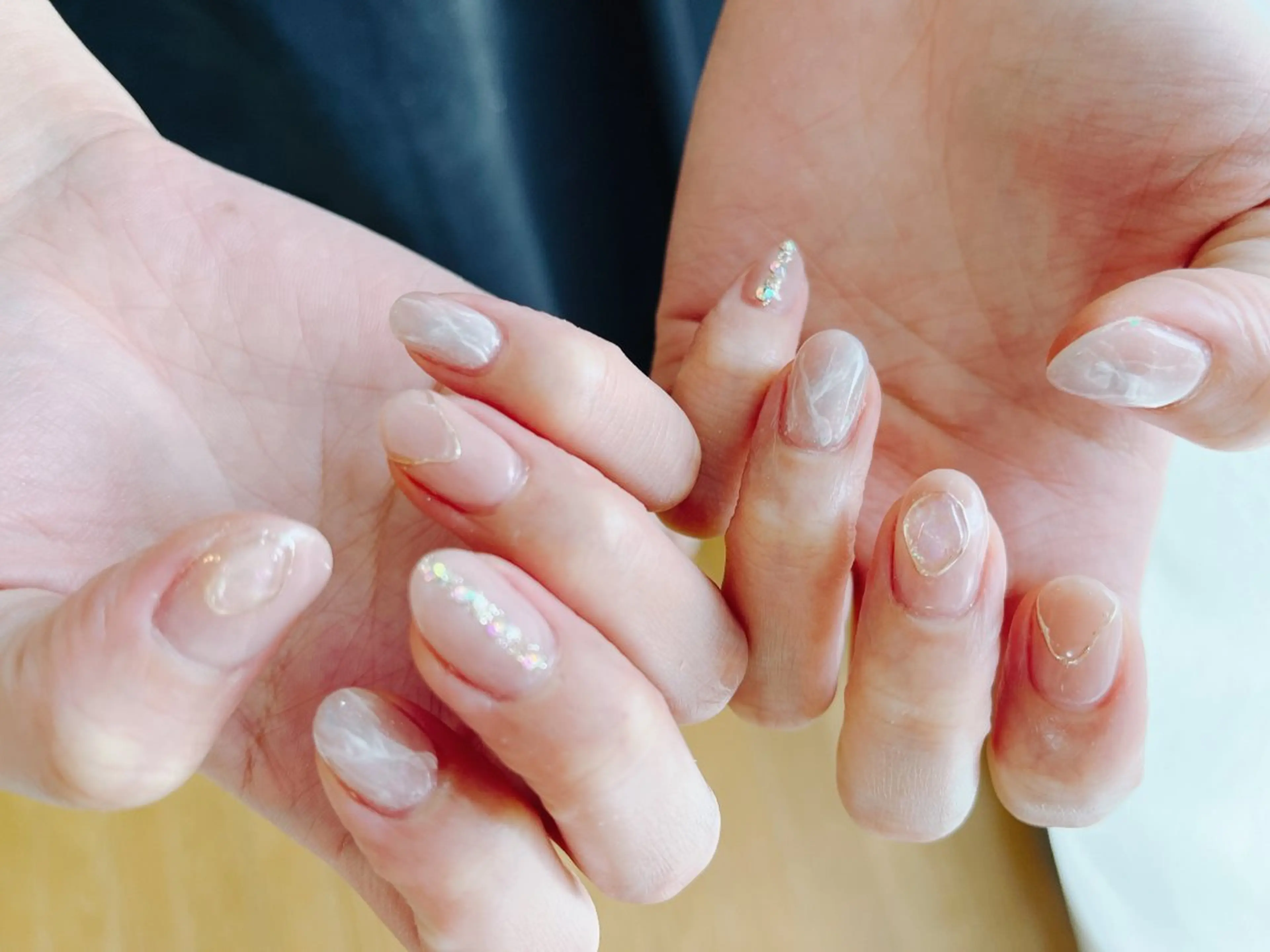 ネイル 大理石ネイル(マーブル) ハンドネイル kiki nail 二子玉川のネイルデザイン