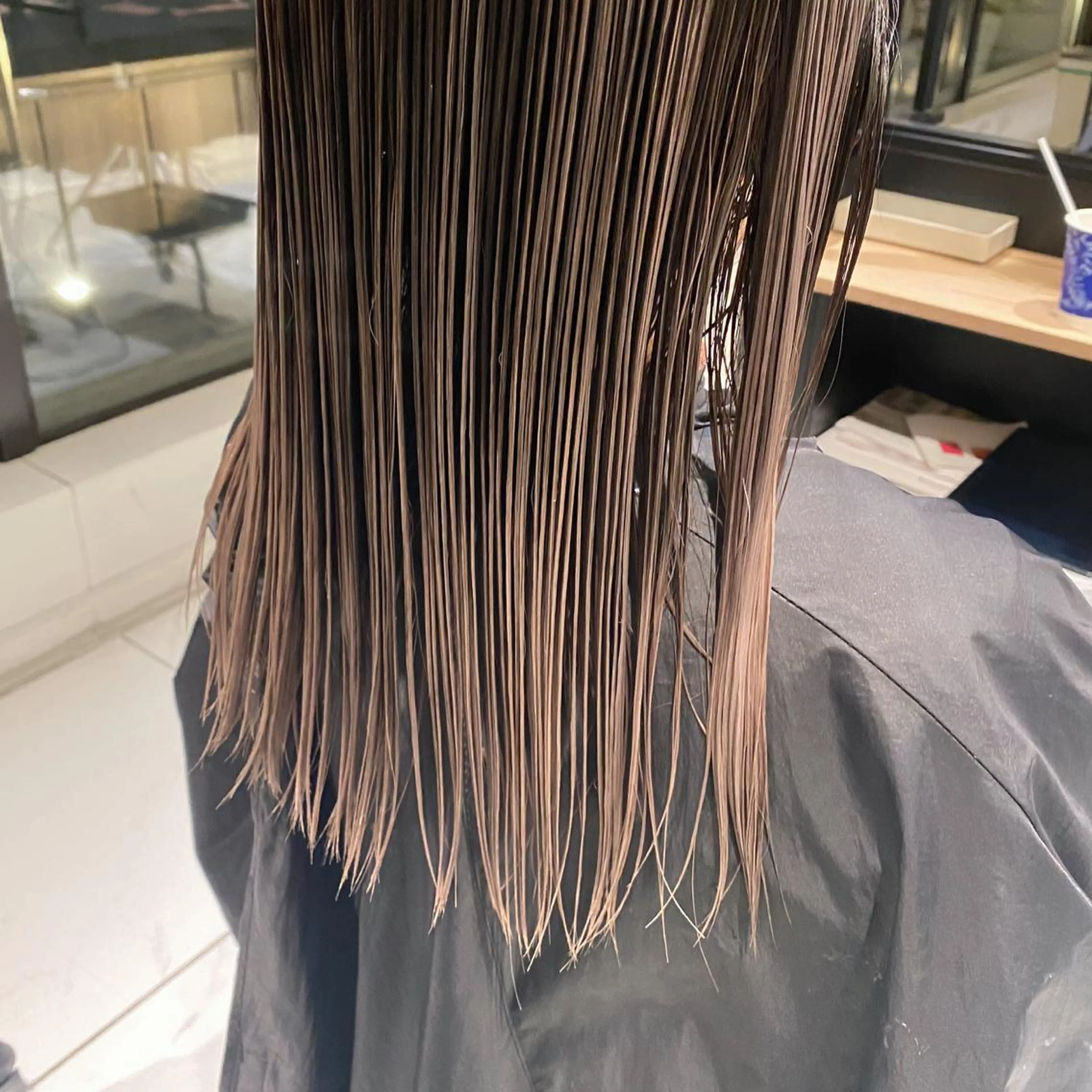 カラー ベージュカラー ハイトーンカラー ハイトーンベージュ Pros所属・🌙nana/ボブ /酸性ストレート🌙のヘアスタイル