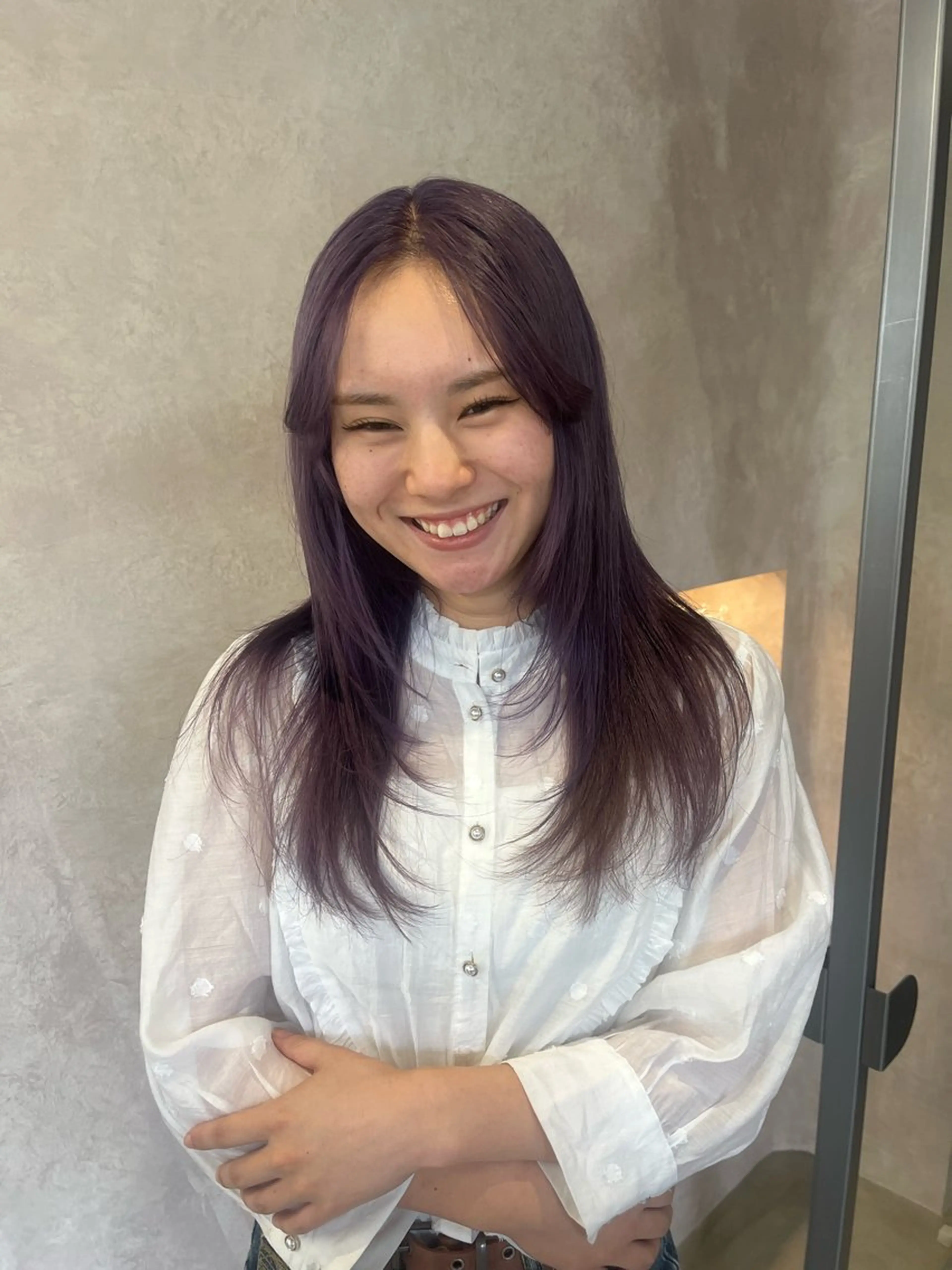 ロング カラー パープルカラー ヘアカラー Bërg所属・Bërg mimi ‎ ౨ৎ⋆のヘアスタイル