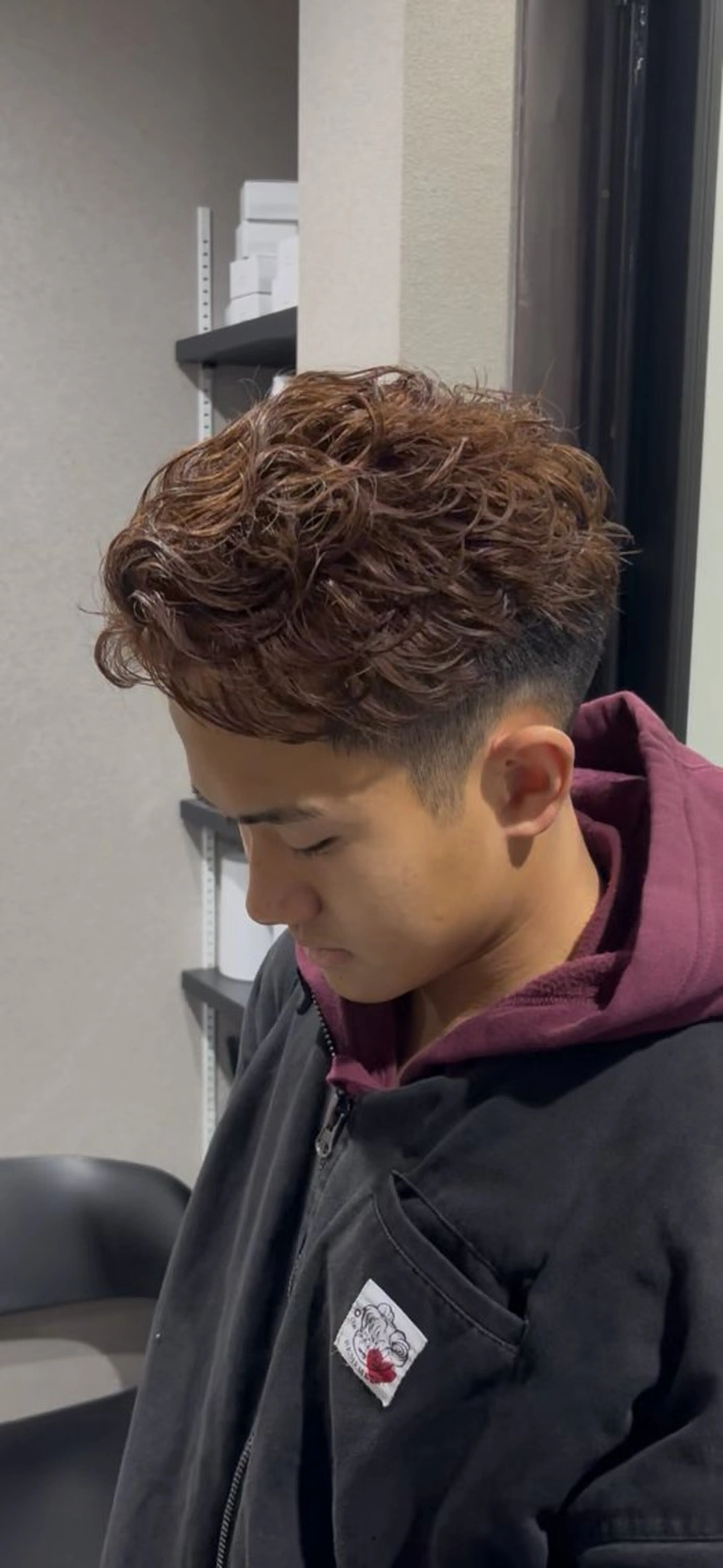 パーマ メンズ カット ヘアカラー パーマ 西村 杏のヘアスタイル