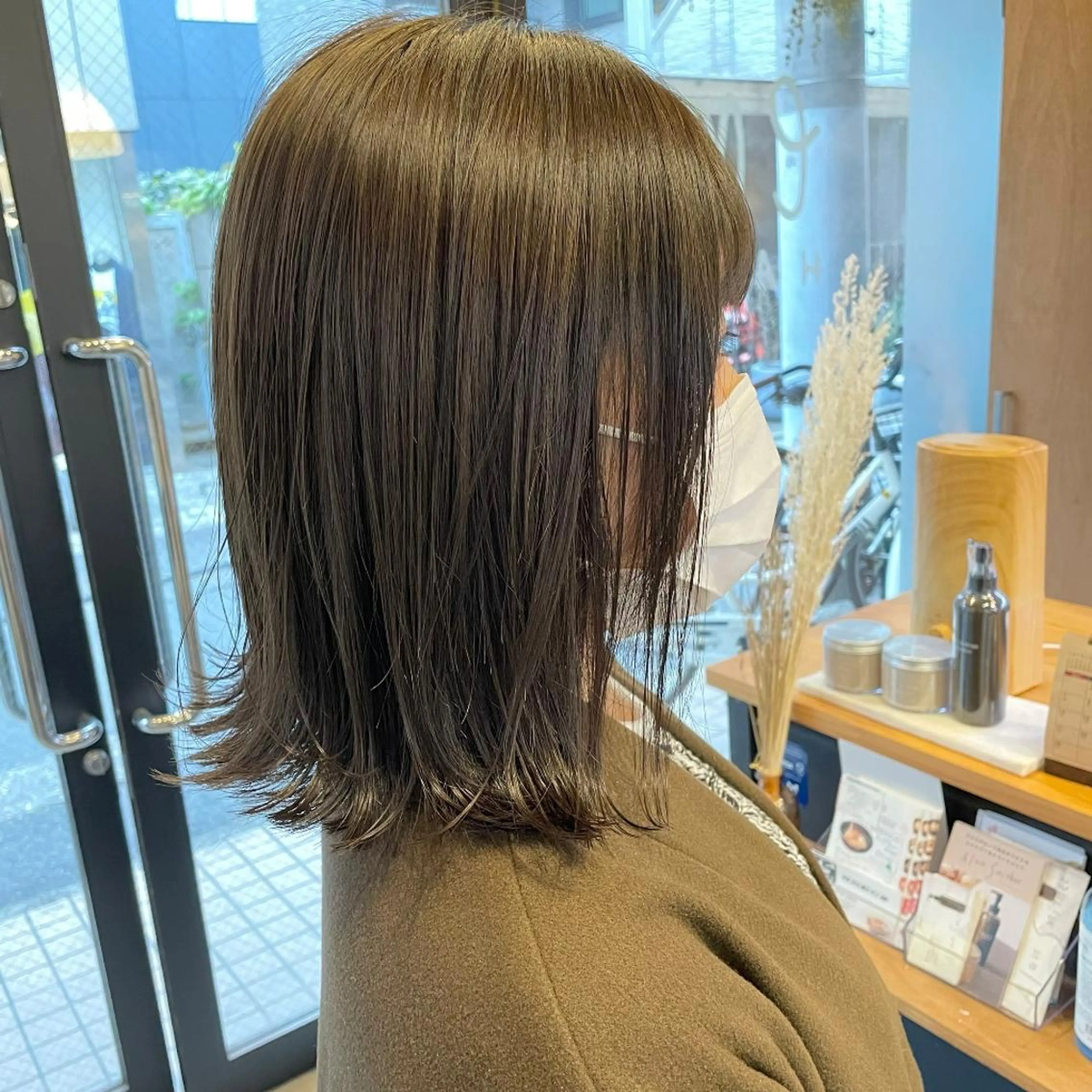ミディアム カラー カット ヘアカラー トリートメント em HAIR 🌿下北沢のヘアスタイル