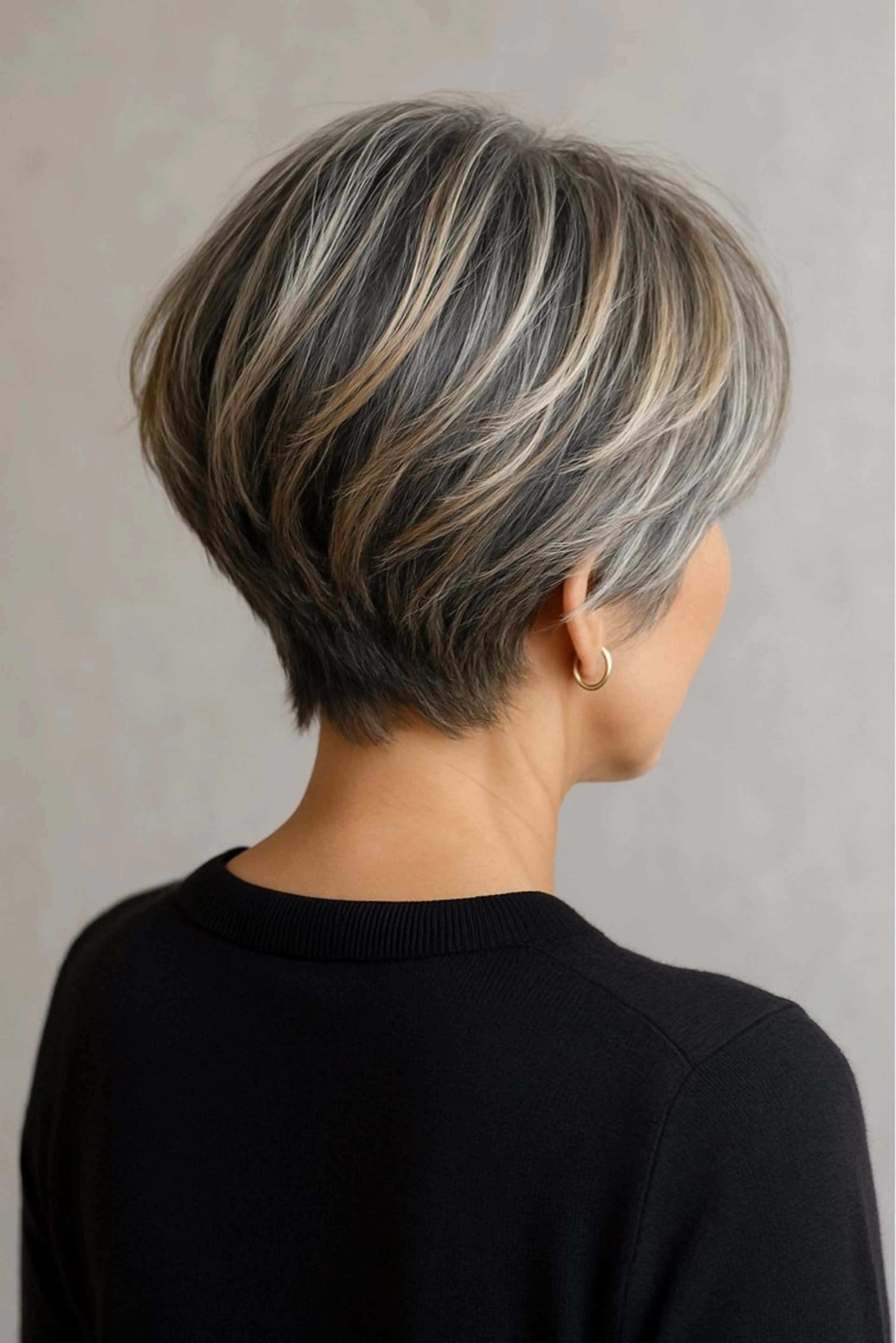 ショート カラー カット ヘアカラー ヘアメイクアース浦和店所属・【白髪ぼかし】 矢内　夏輝のヘアスタイル