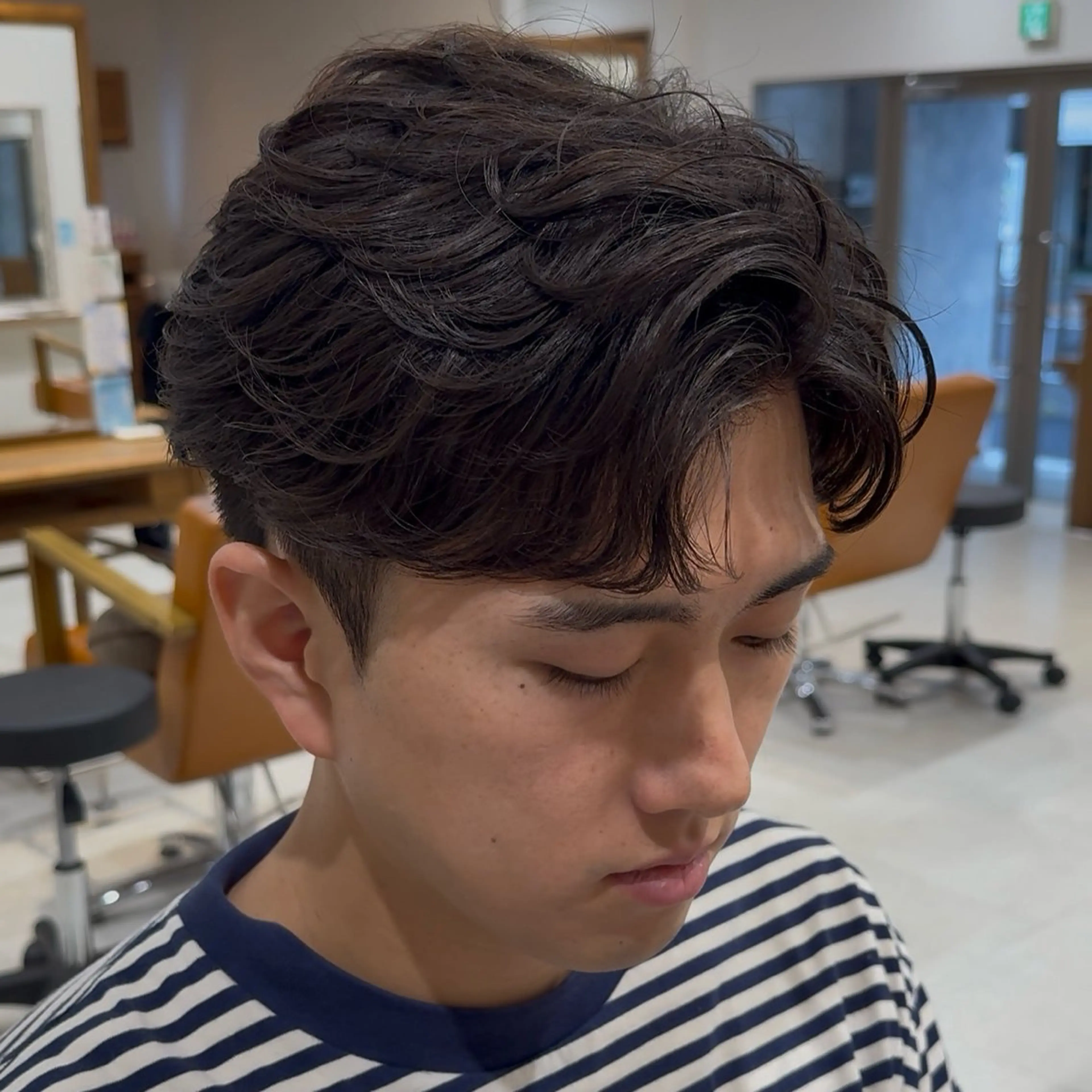 ショート カット パーマ 堺 健人のヘアスタイル