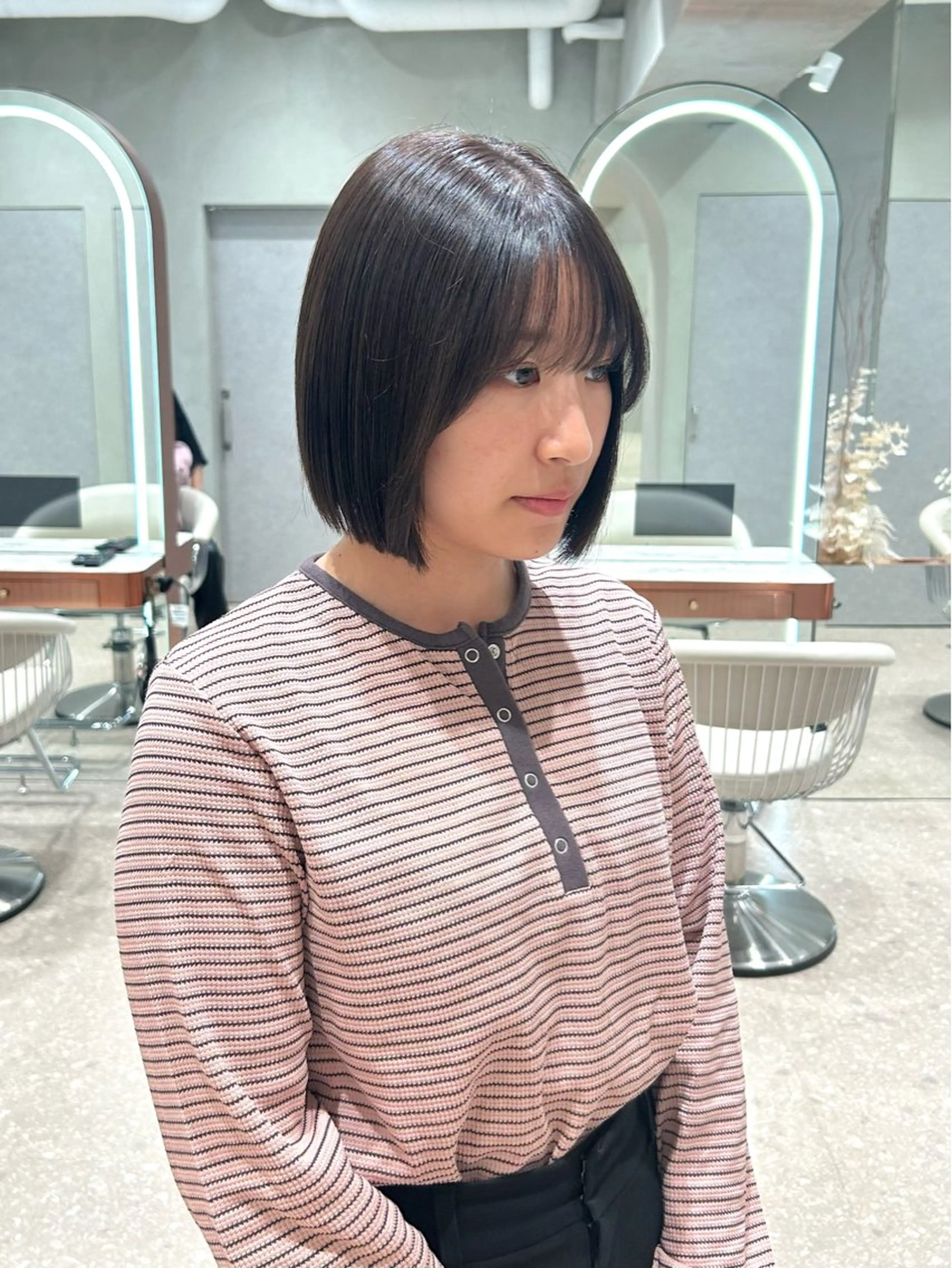 ショート カラー Luce横浜店所属・yuu 🪴 透明感 カラー/メンズパーマのヘアスタイル