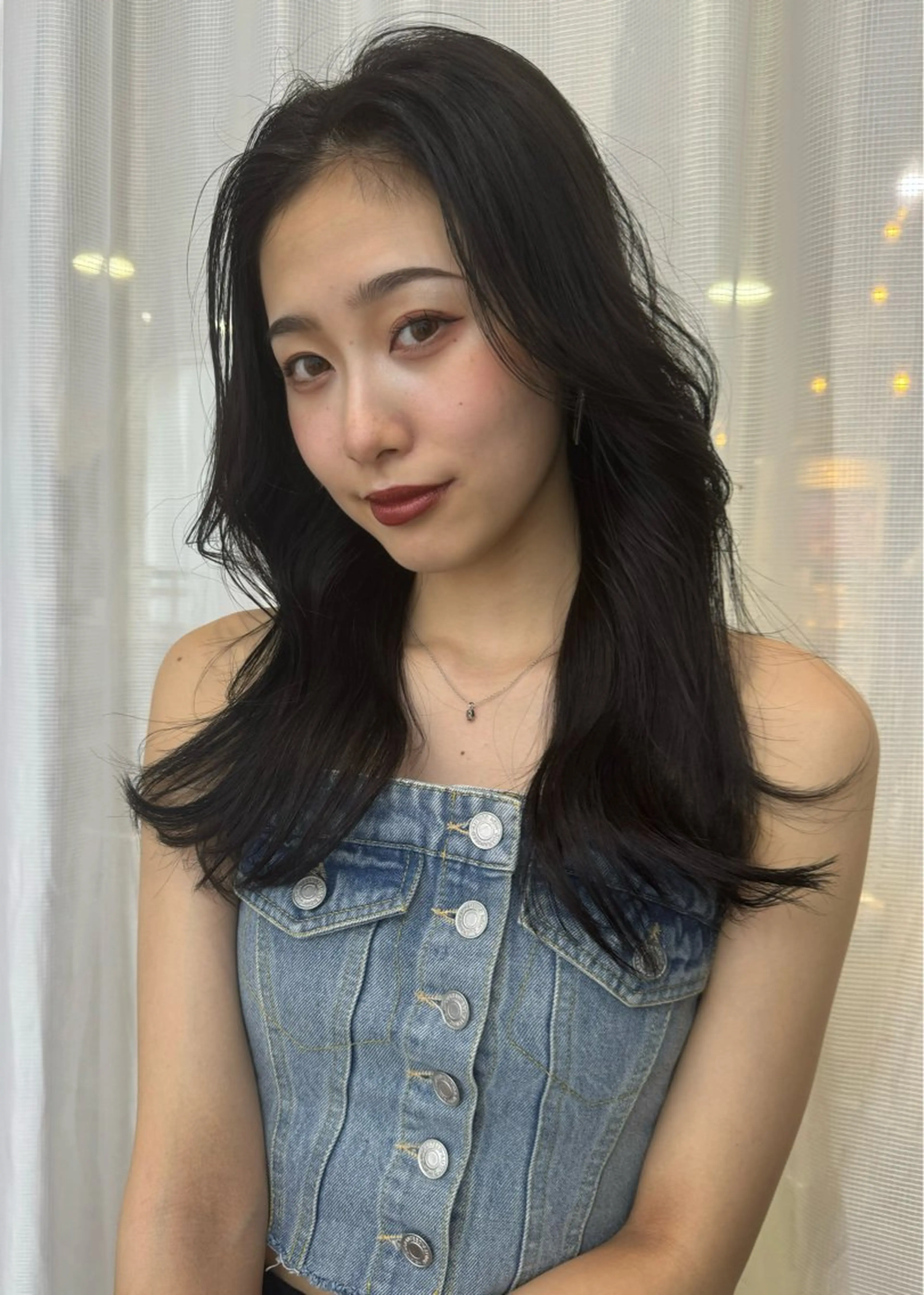 ミディアム カラー カット トリートメント Pia/KIRIA /福岡美容室のヘアスタイル