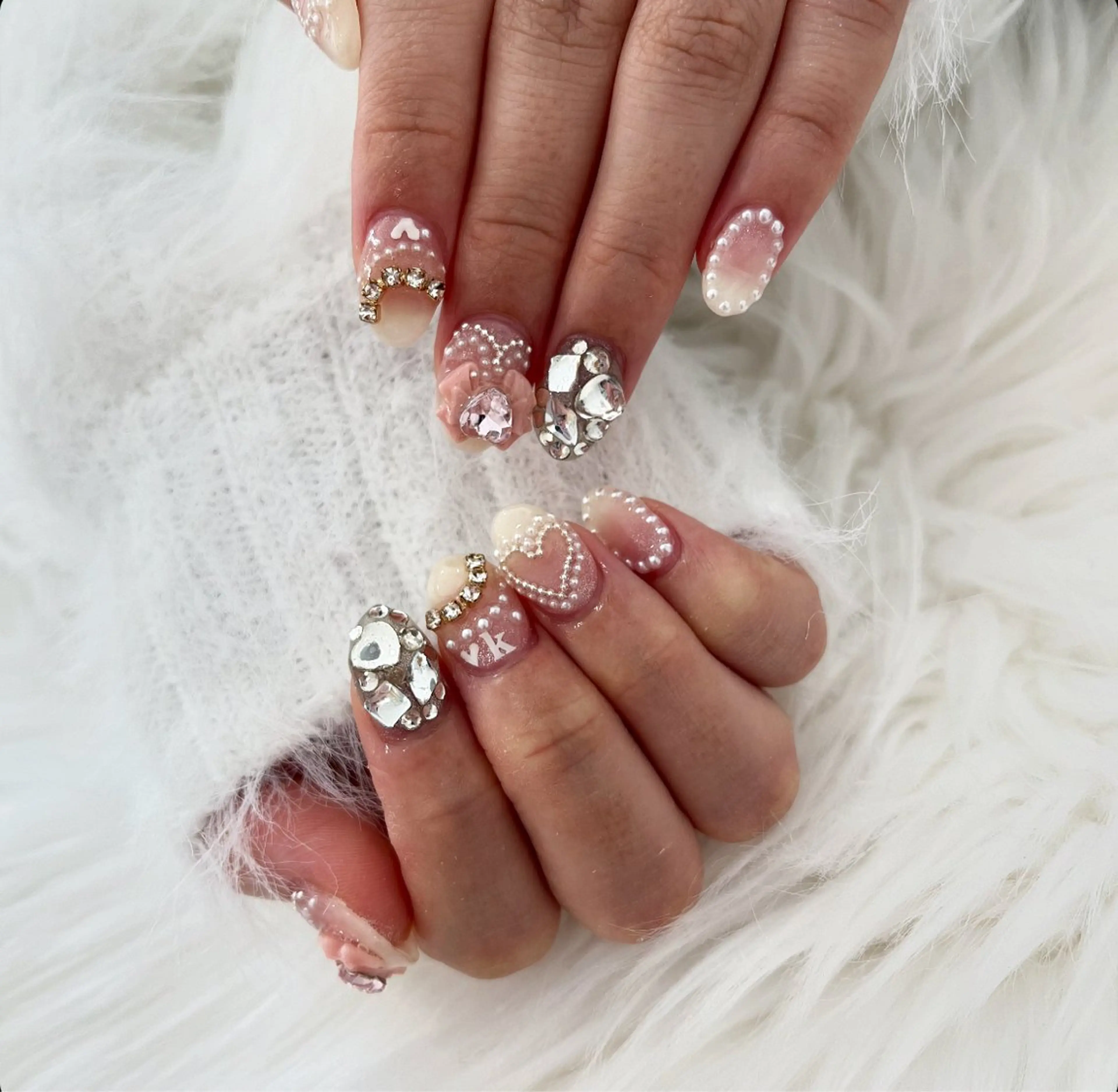 ネイル 長さ出し フットネイル ジェルネイル 韓国ネイル マグネットネイル #Amin所属・#Amin nail salonのネイルデザイン