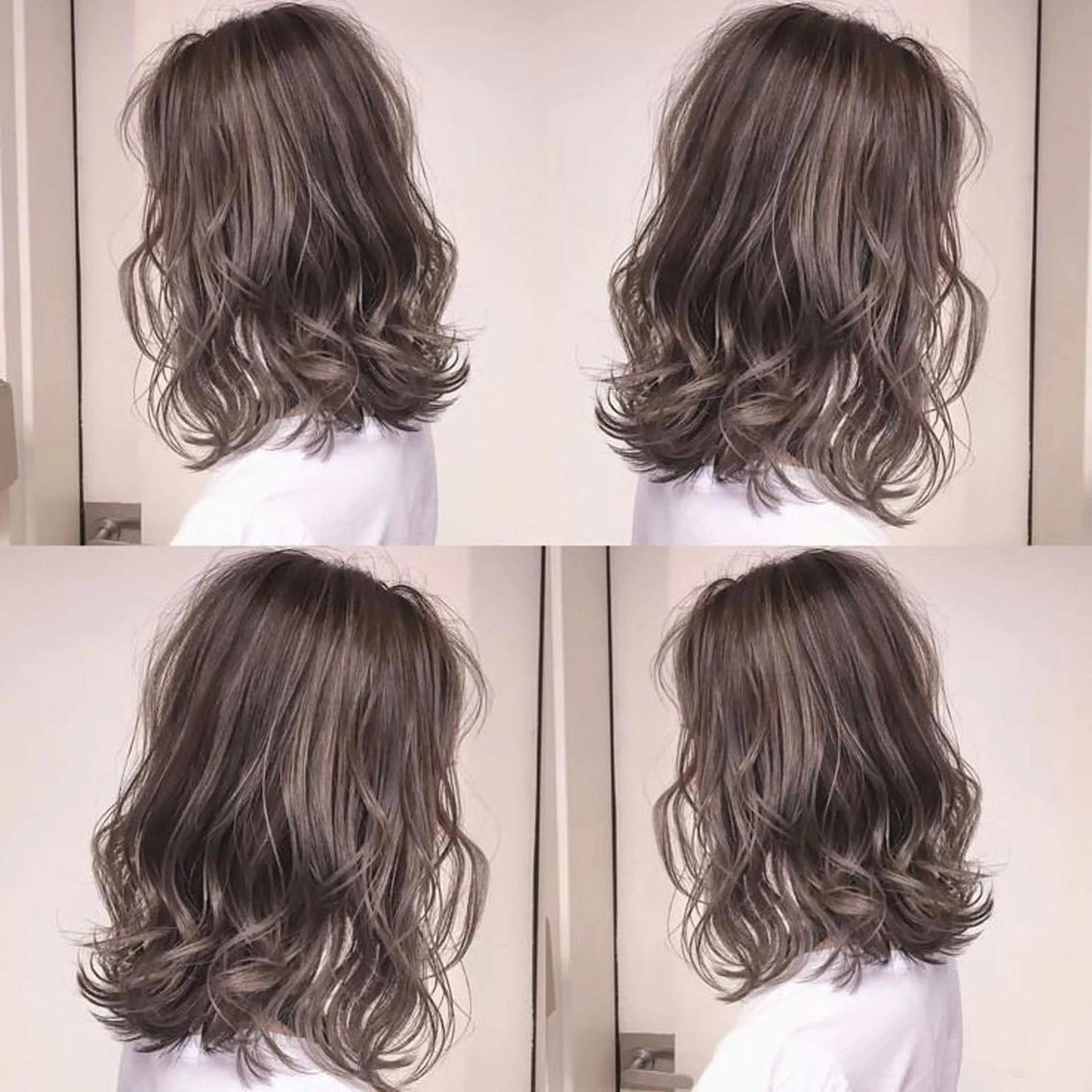 ミディアム カラー ヘアアレンジ ブリーチ&似合せボブ 田中寛十のヘアスタイル