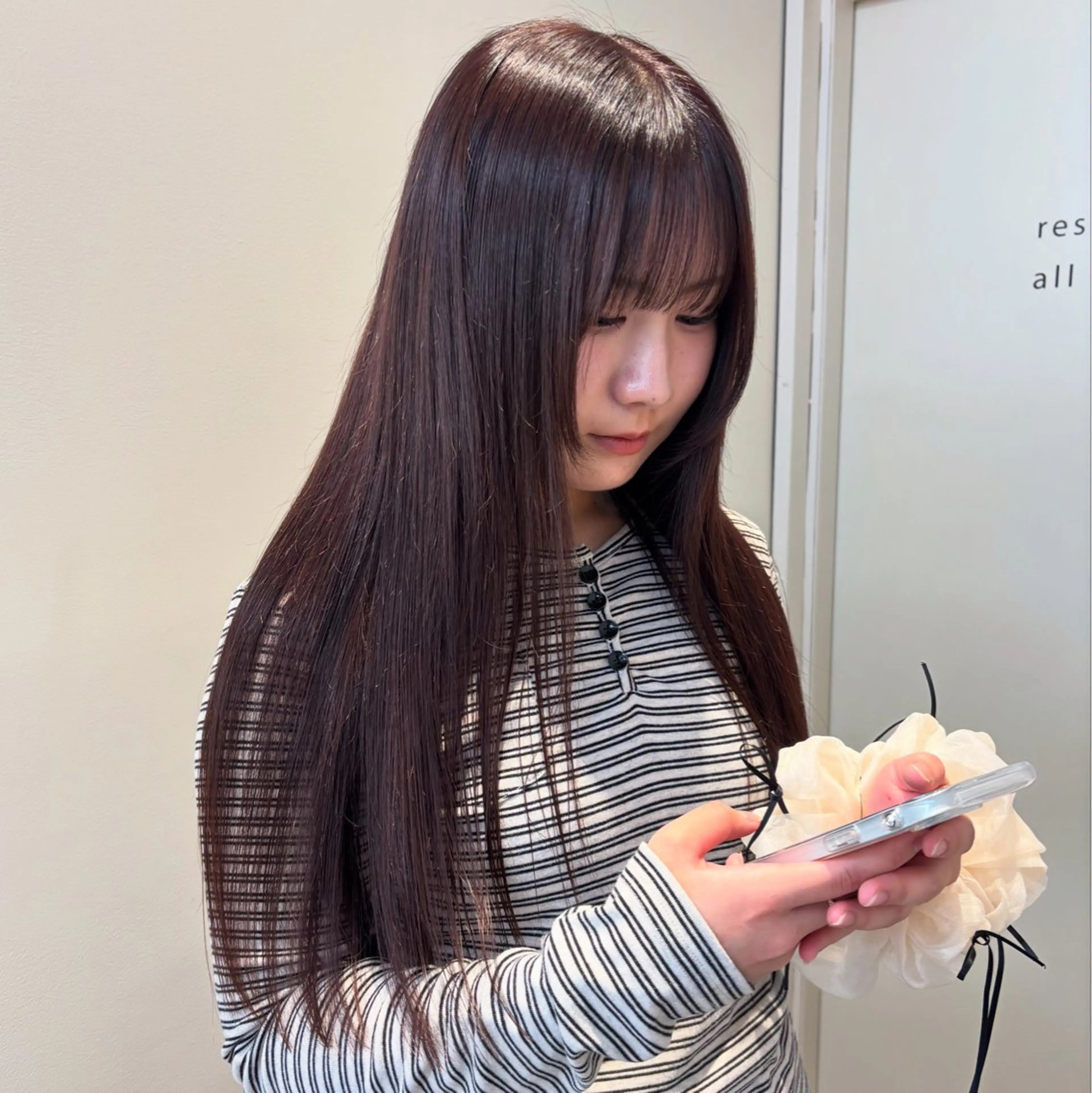 ロング カラー ブラウンカラー 暗髪／艶髪／渋谷/ モモカ🎀のヘアスタイル