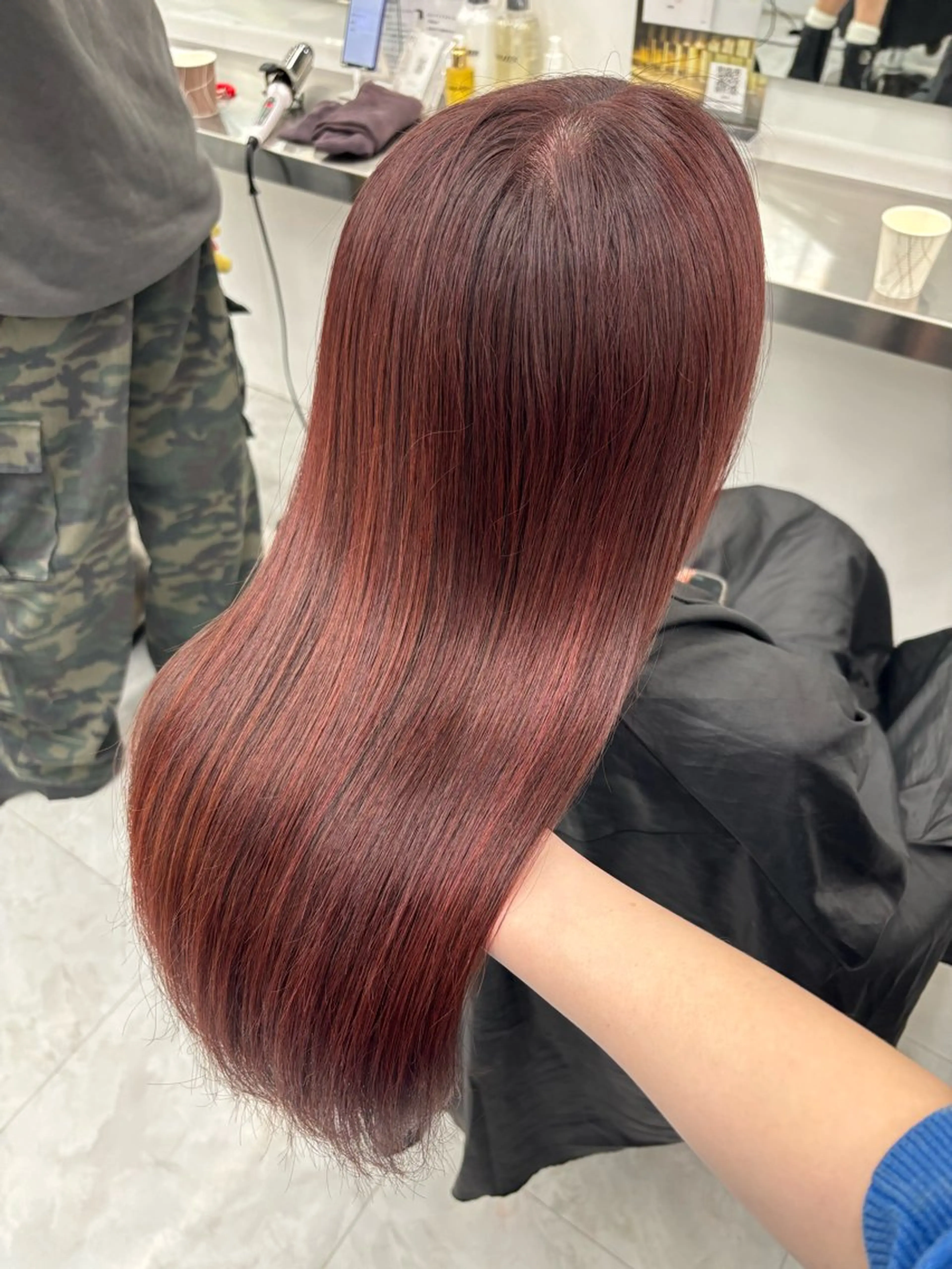 ロング ヘアカラー トリートメント Wカラー/暖色/べ ージュりく©︎🐝のヘアスタイル