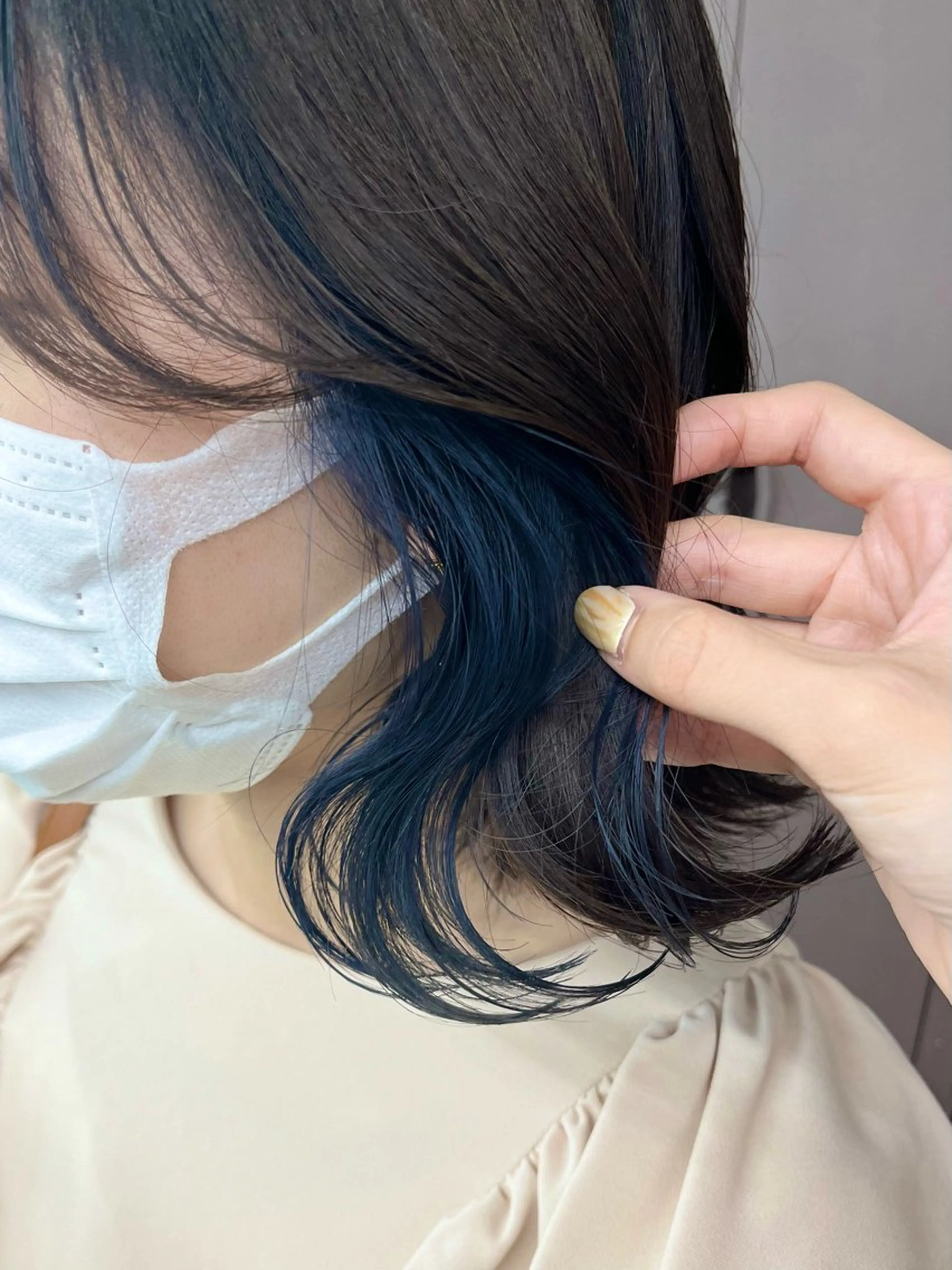 ミディアム パーマ/オリーブ/ 酸性ストレート/ゆなのヘアスタイル