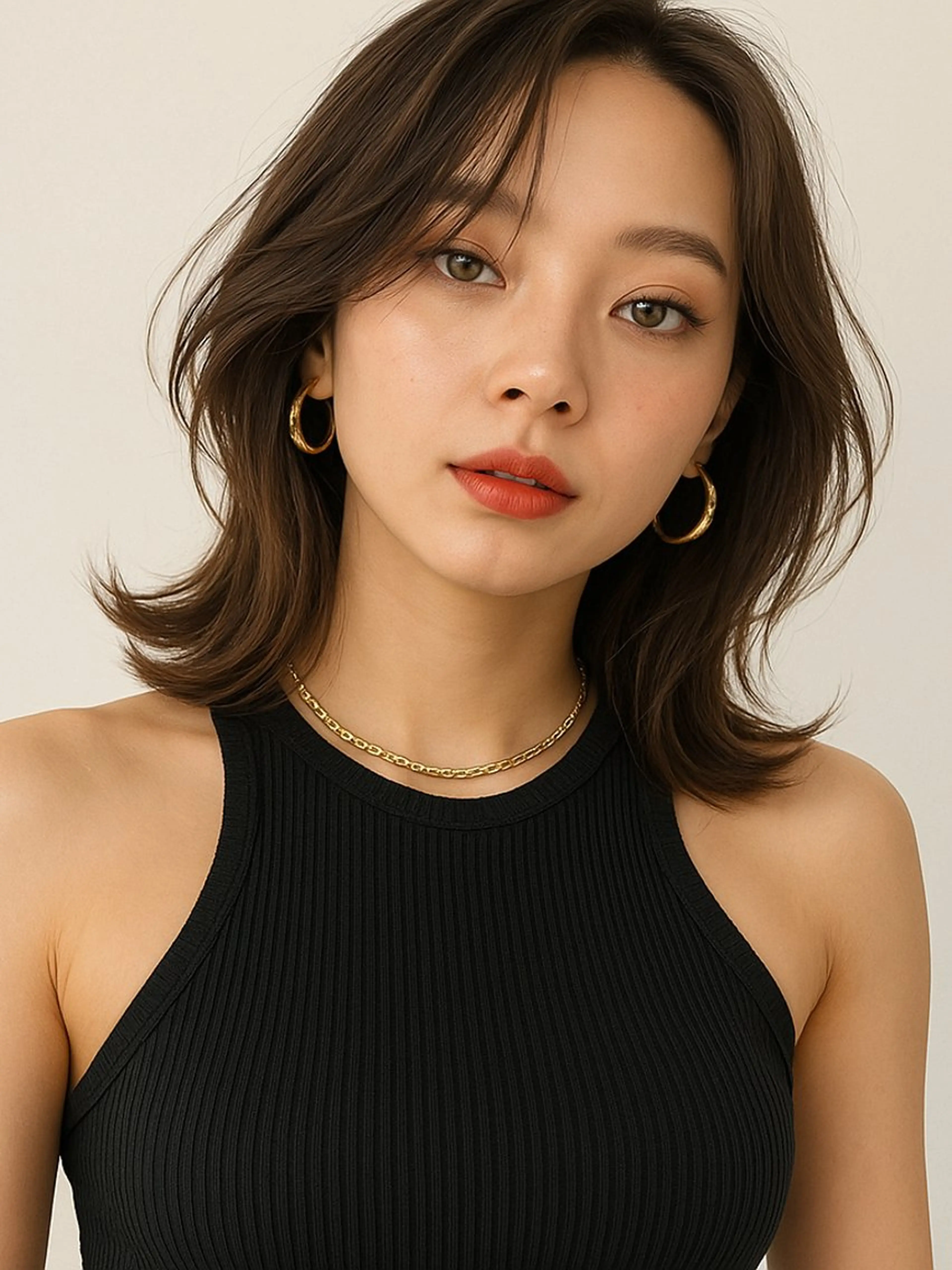 セミロング 髪質改善&白髪ぼかし カラー♡店長みやけ♡のヘアスタイル