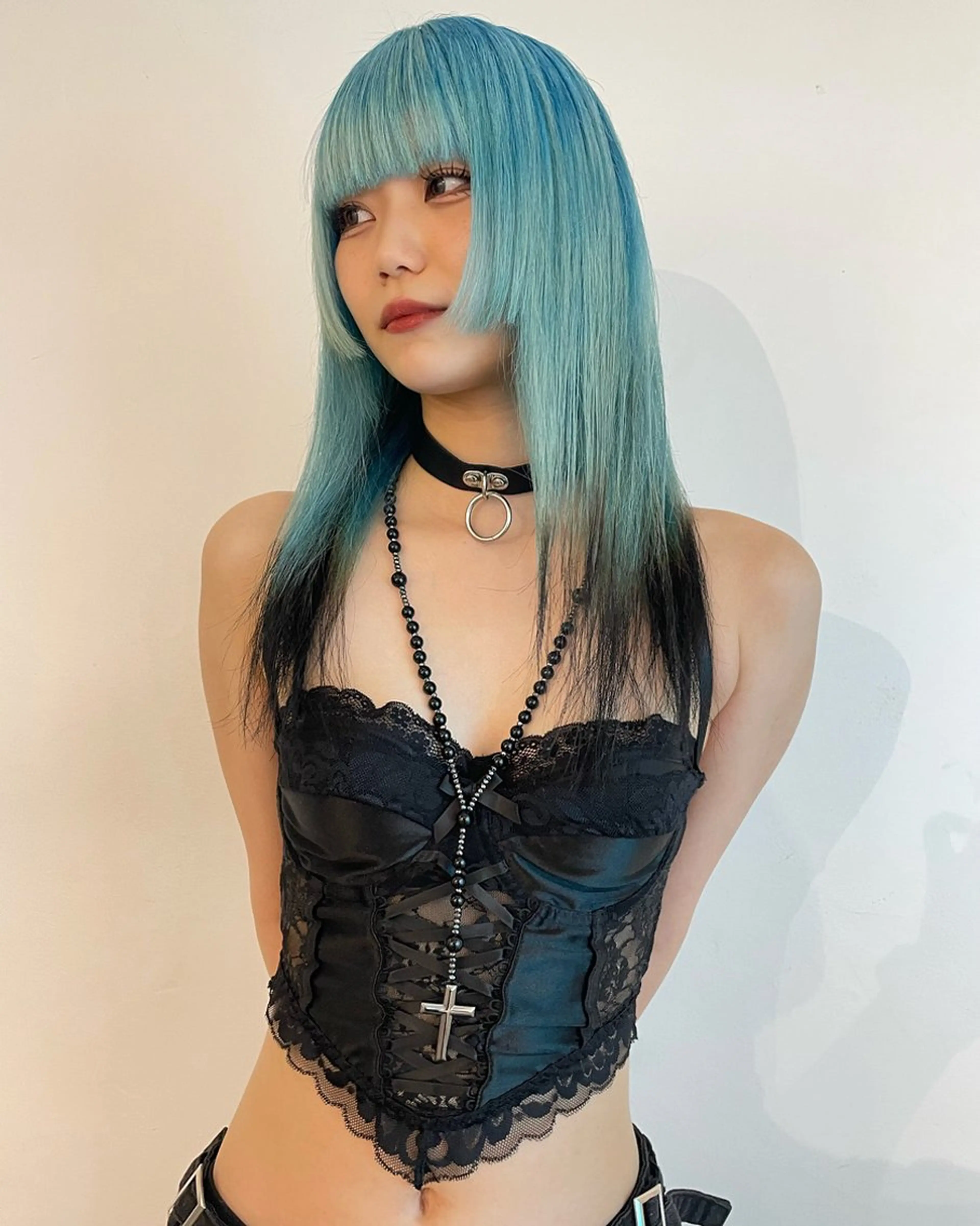 セミロング カラー デザインカラー ヘアカラー hair&nail ☯️アイリ☯️のネイルデザイン