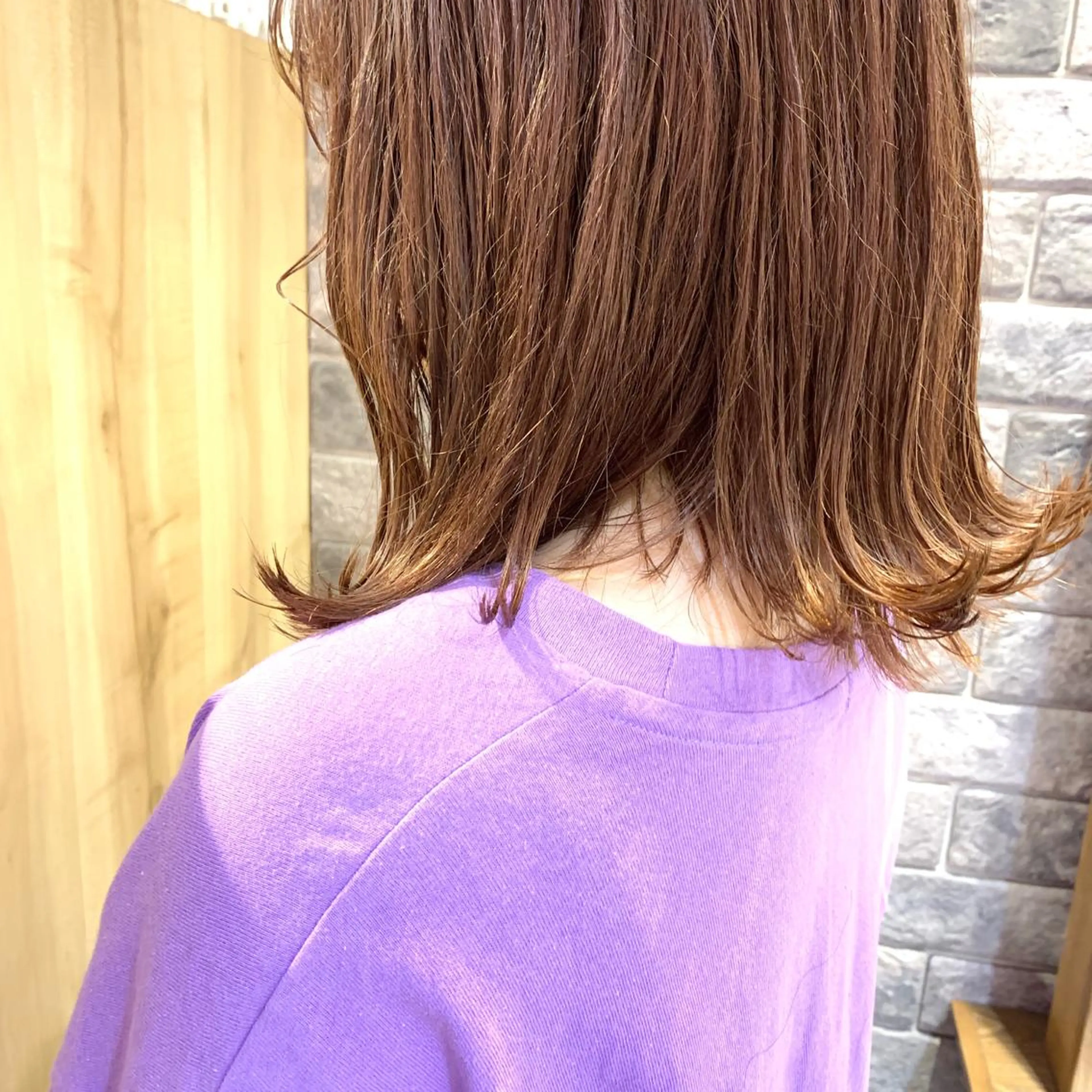 ミディアム カラー ボブ/暖色/デザイン KOYUKI⛄️のヘアスタイル