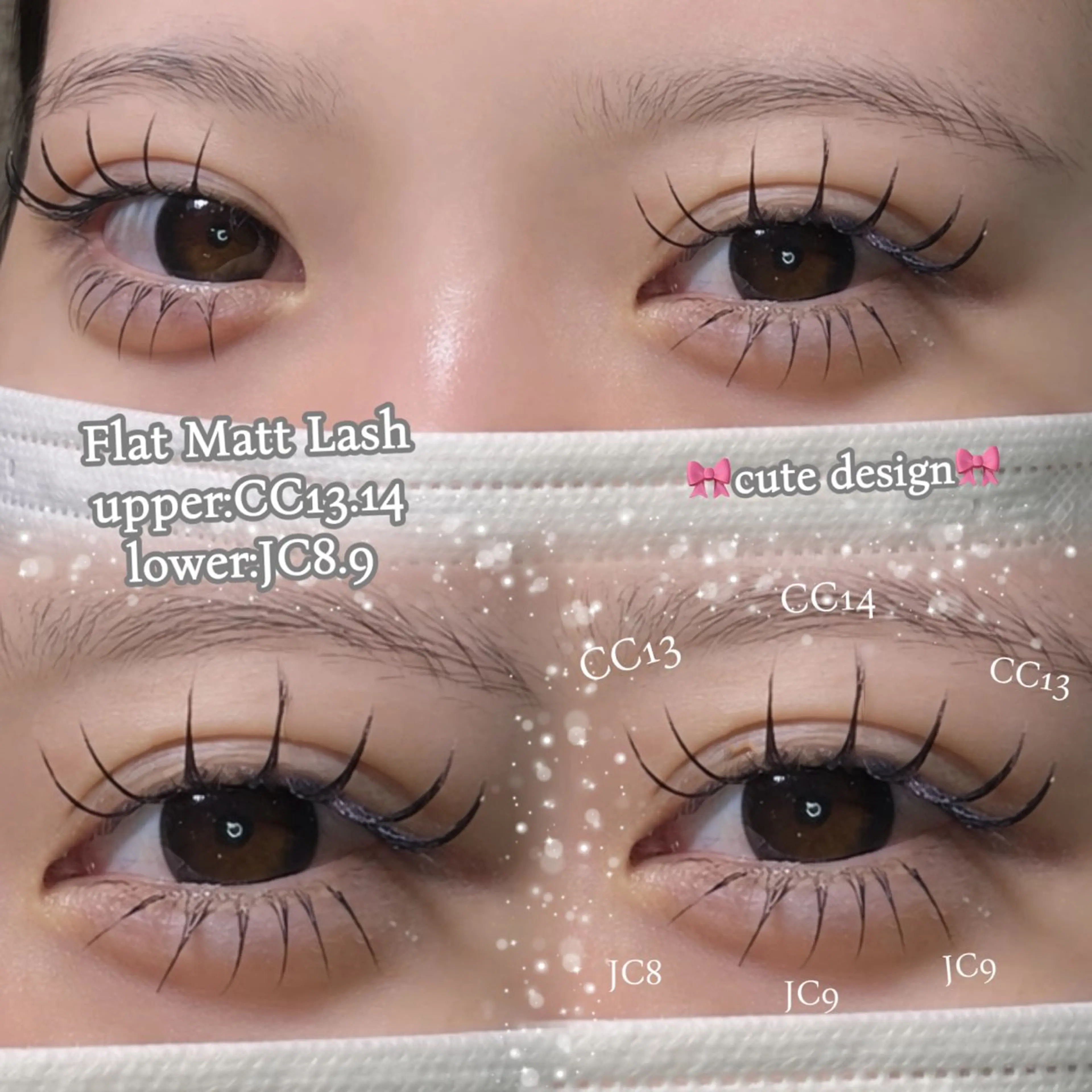 マツエク・マツパ フラットラッシュ NAVYeye / airaのマツエク・マツパデザイン