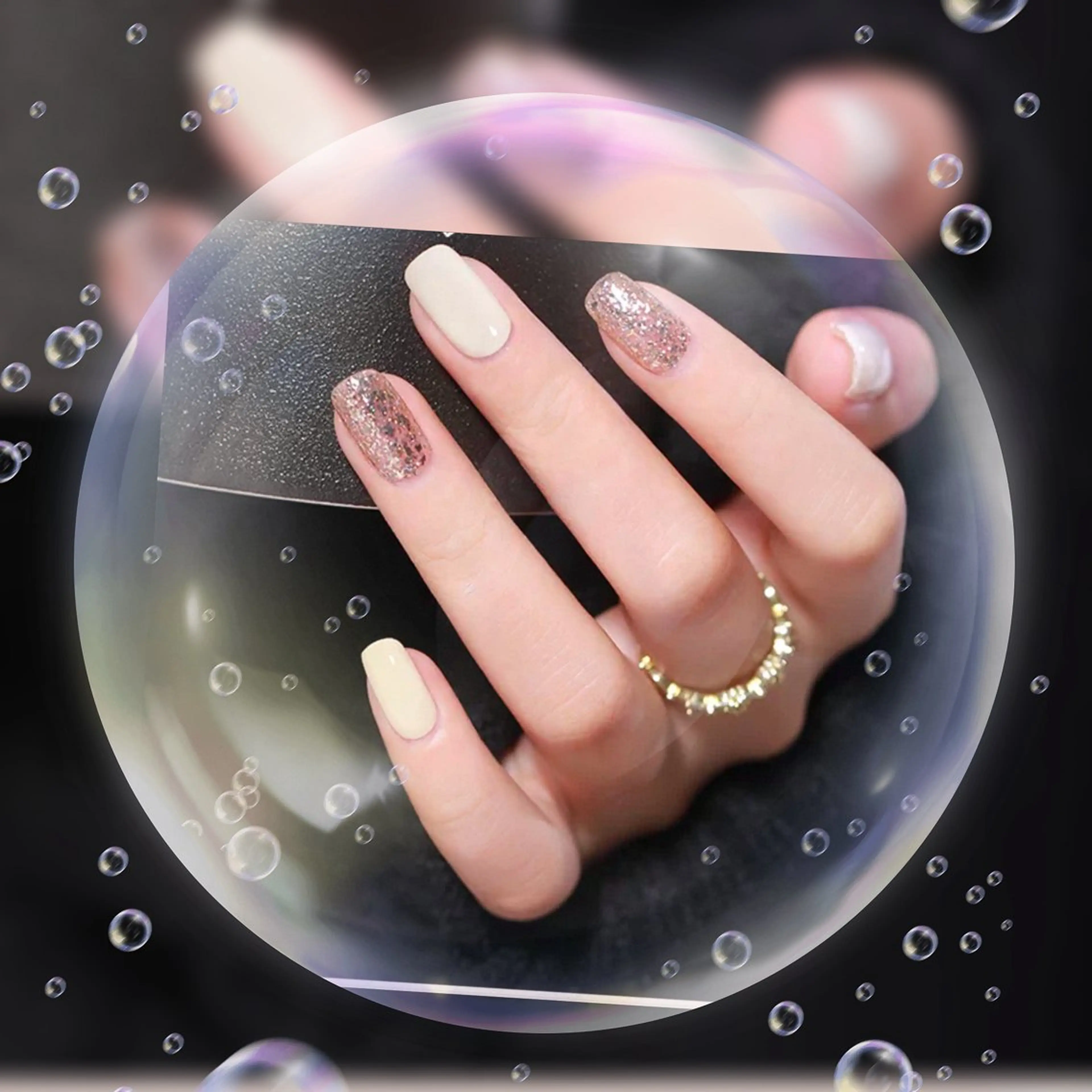 シンプルネイル「オフなし」の写真