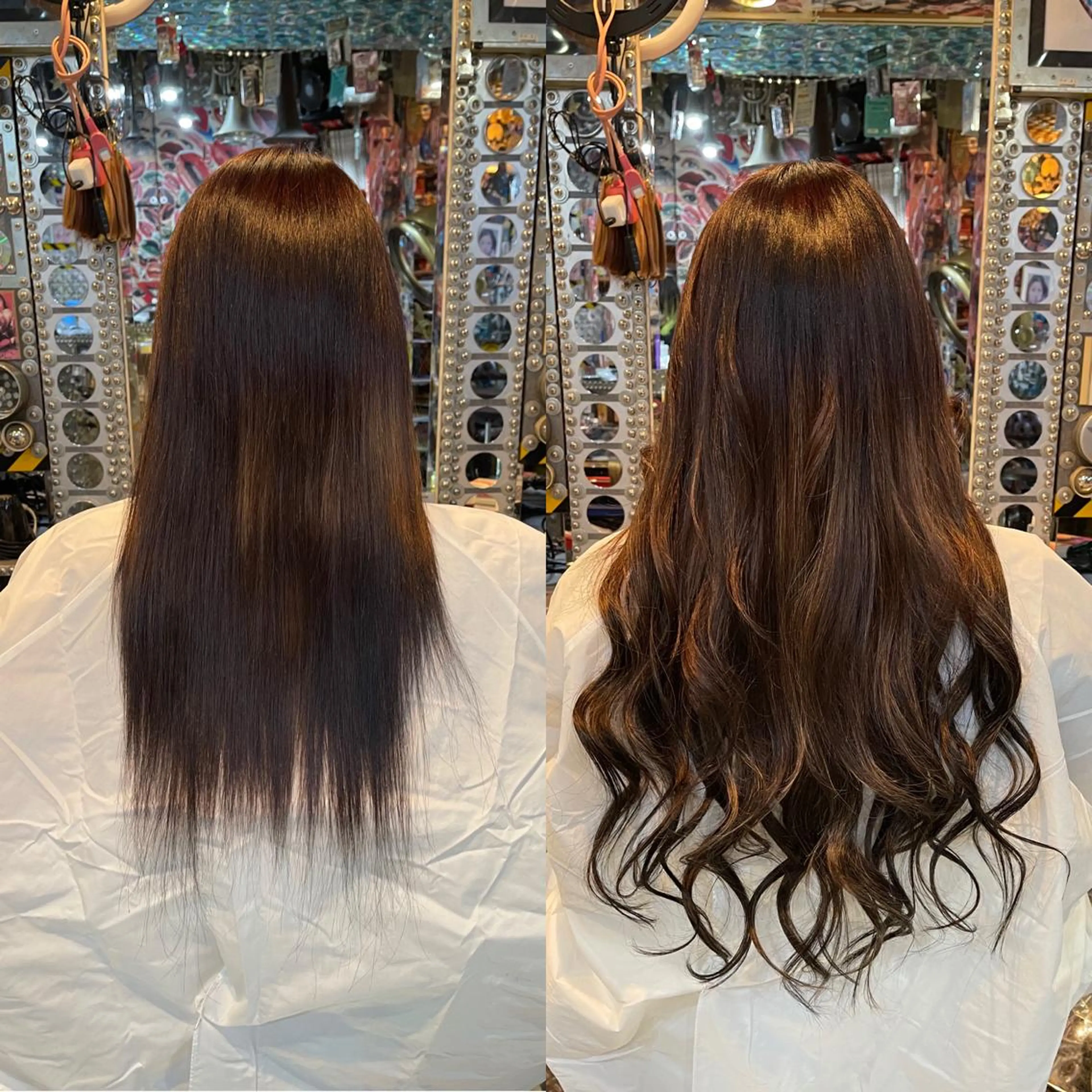 ロング カラー ヘアアレンジ マツエク・マツパ 編み込みエクステ エクステ ロング haco+所属・🌈派手髪エクステ ブレイズ🌈ひろとのヘアスタイル