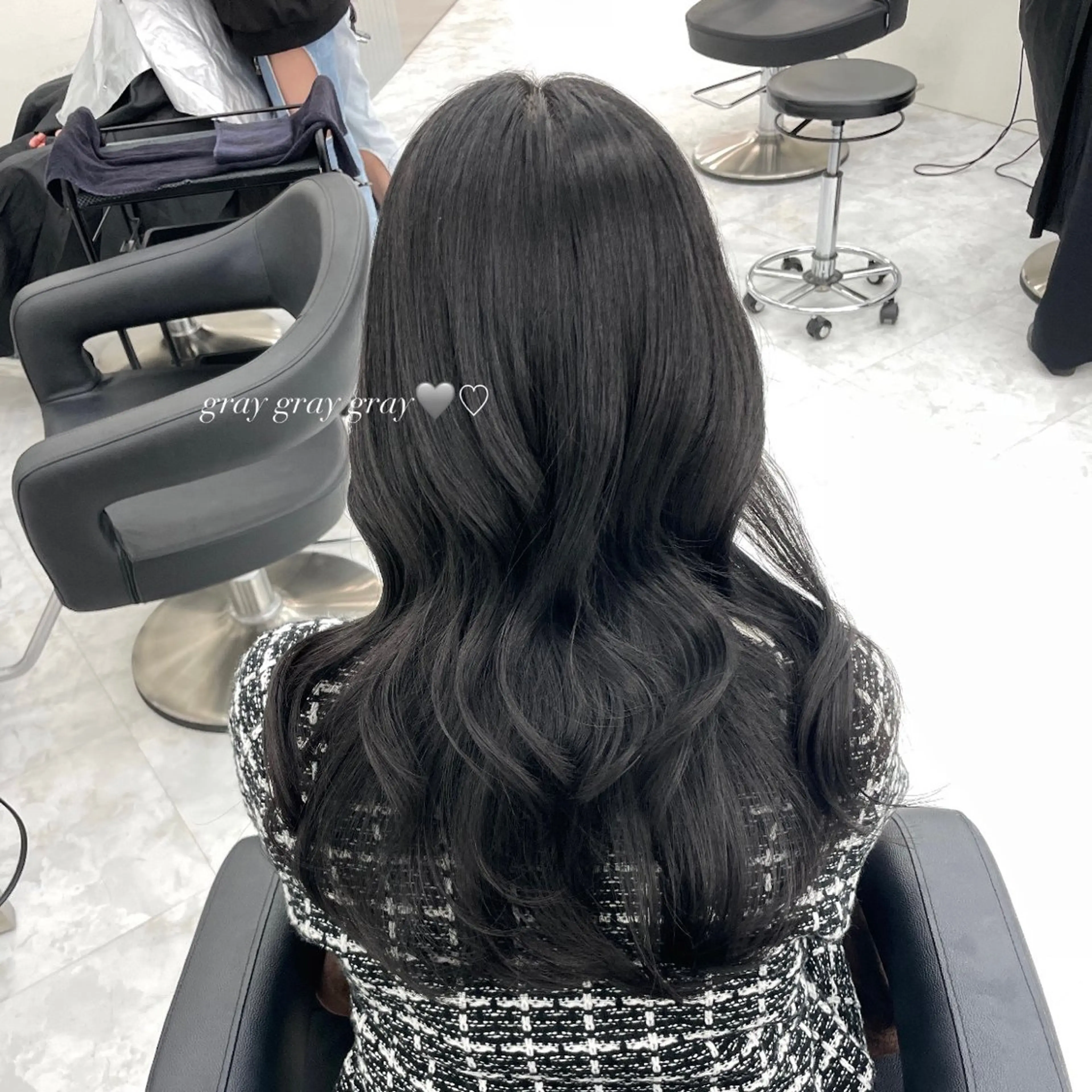 ミディアム ヘアカラー MOE 福岡韓国ヘア✧︎のヘアスタイル