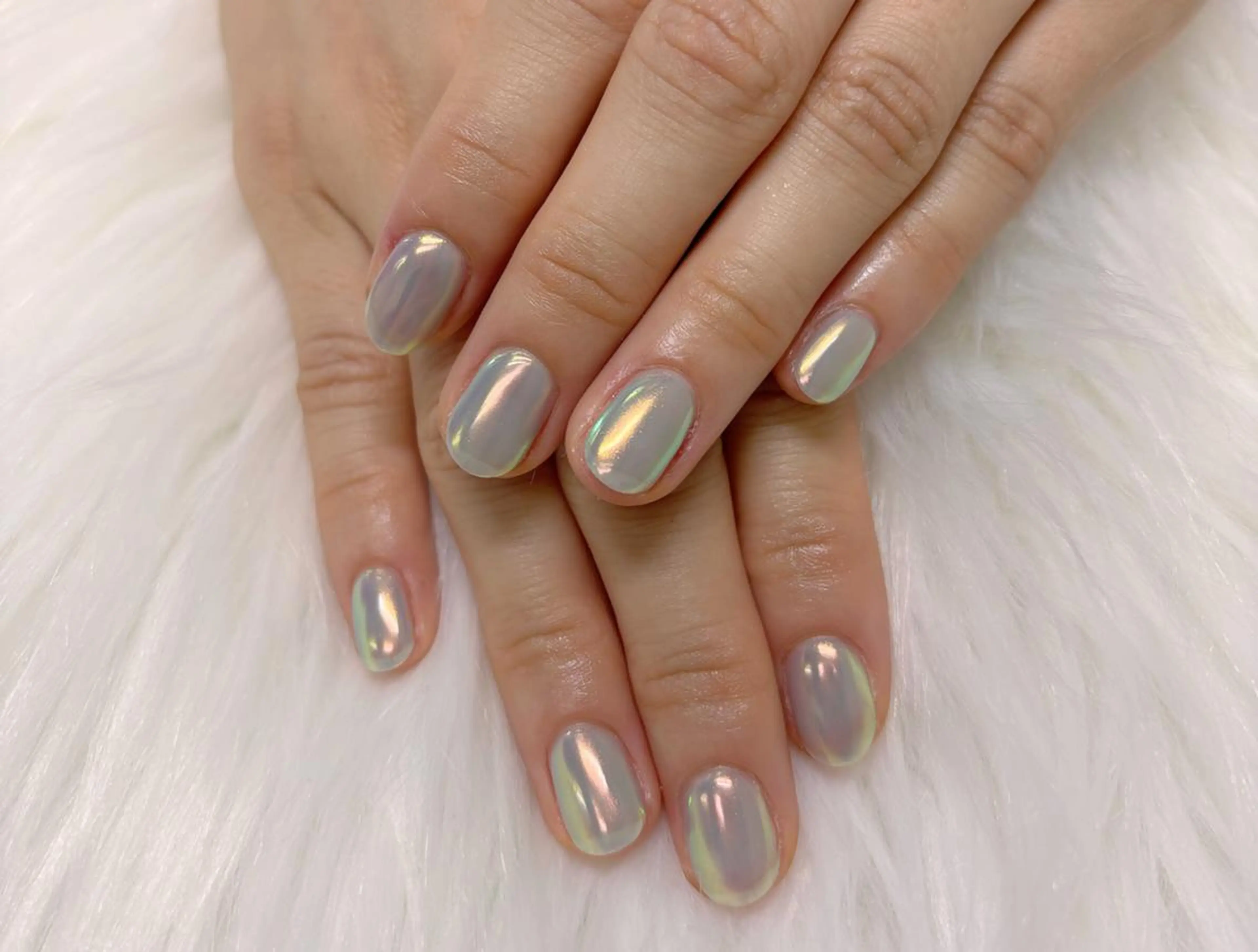 ネイル オーロラネイル チークネイル 長さ出し フットネイル フレンチネイル ハンドネイル リラネイル ギョウのネイルデザイン