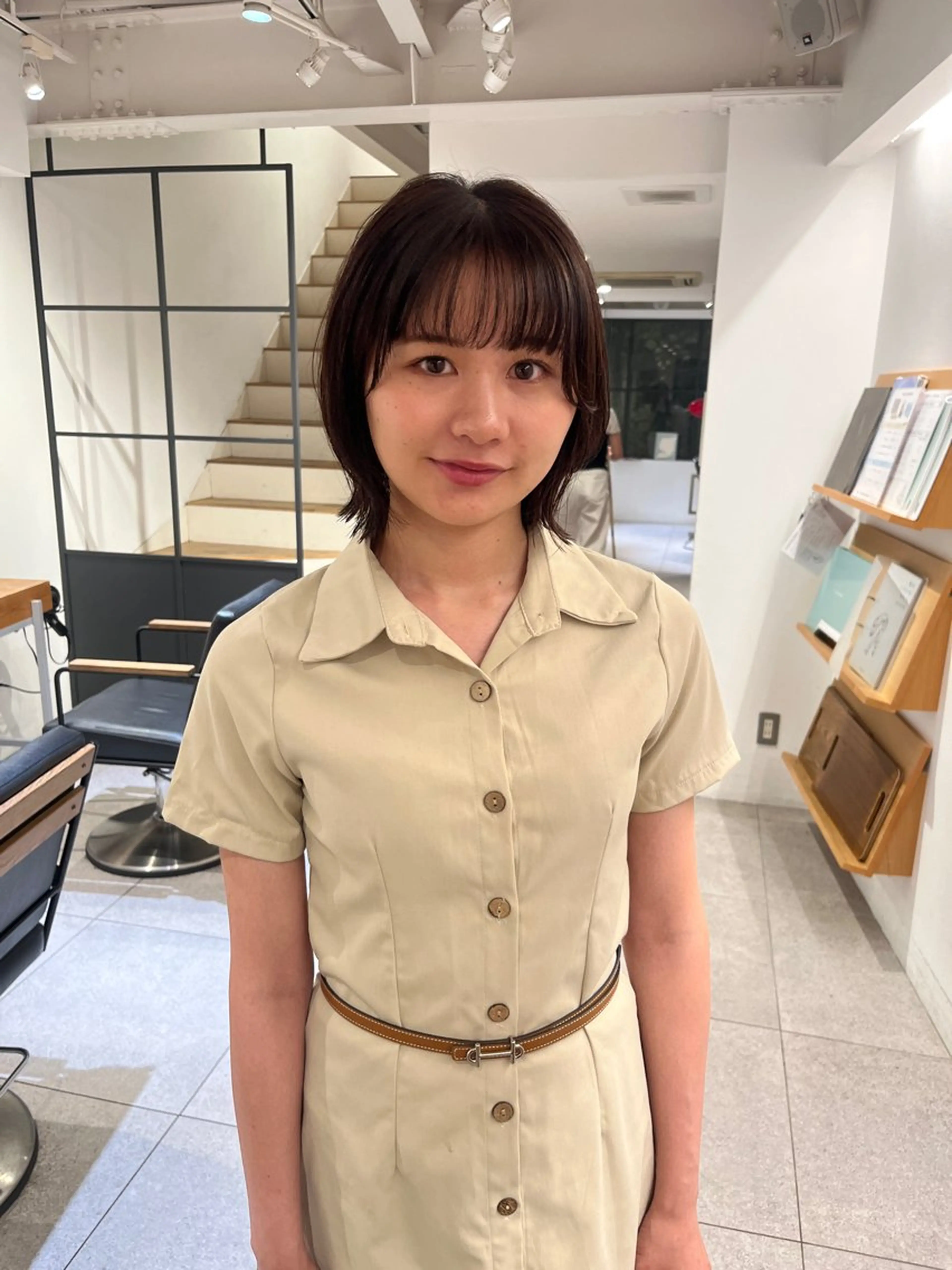 ショート ボブレイヤー ボブ レイヤーカット ノノカ /京都美容室のヘアスタイル