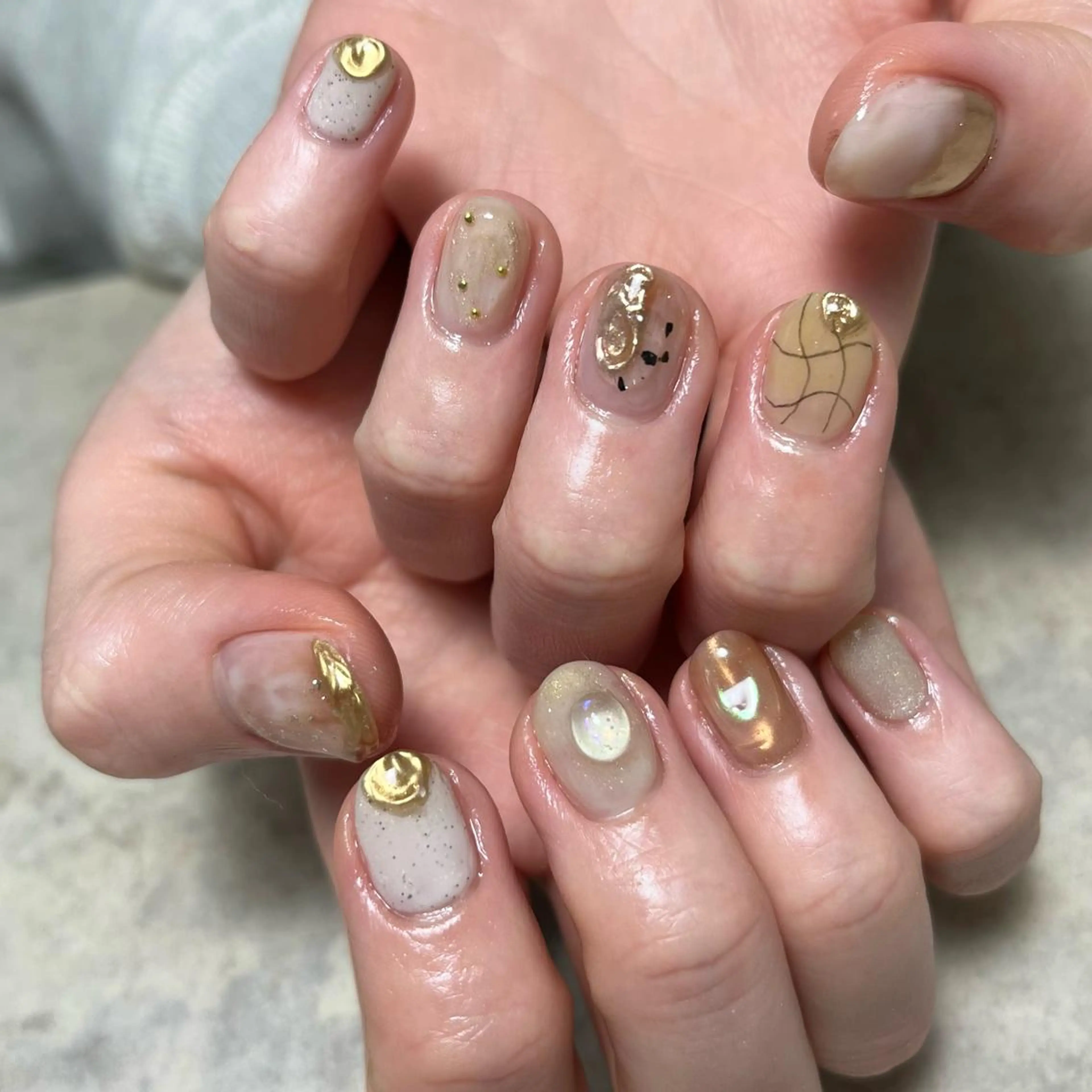 ネイル ハンドネイル nail salon O (en)所属・vegh. nail／阿波座のネイルデザイン