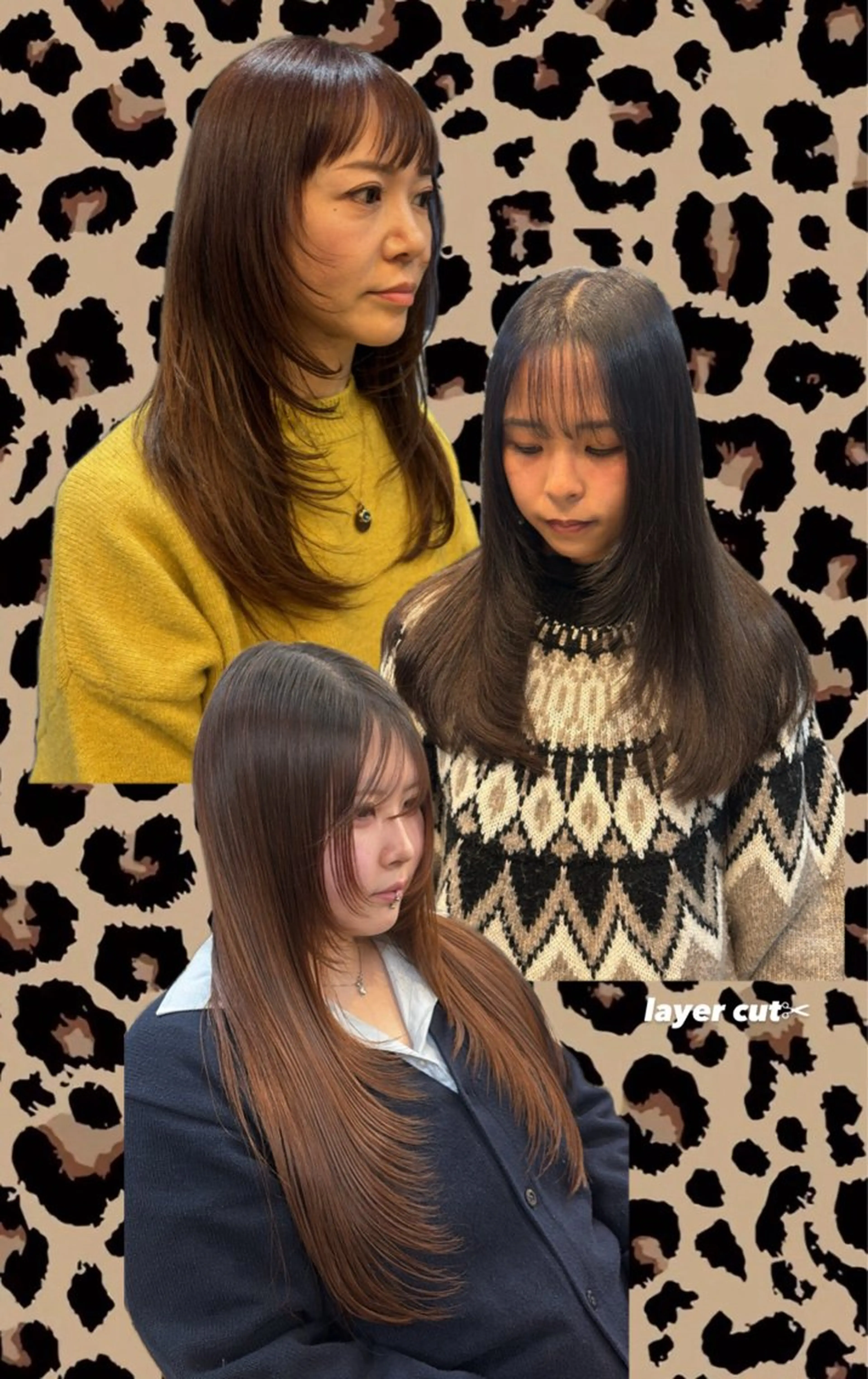 セミロング カラー レイヤーカット カット ヘアカラー トリートメント レイヤー✂︎ぷつボブ 艶カラー🤍noaのヘアスタイル