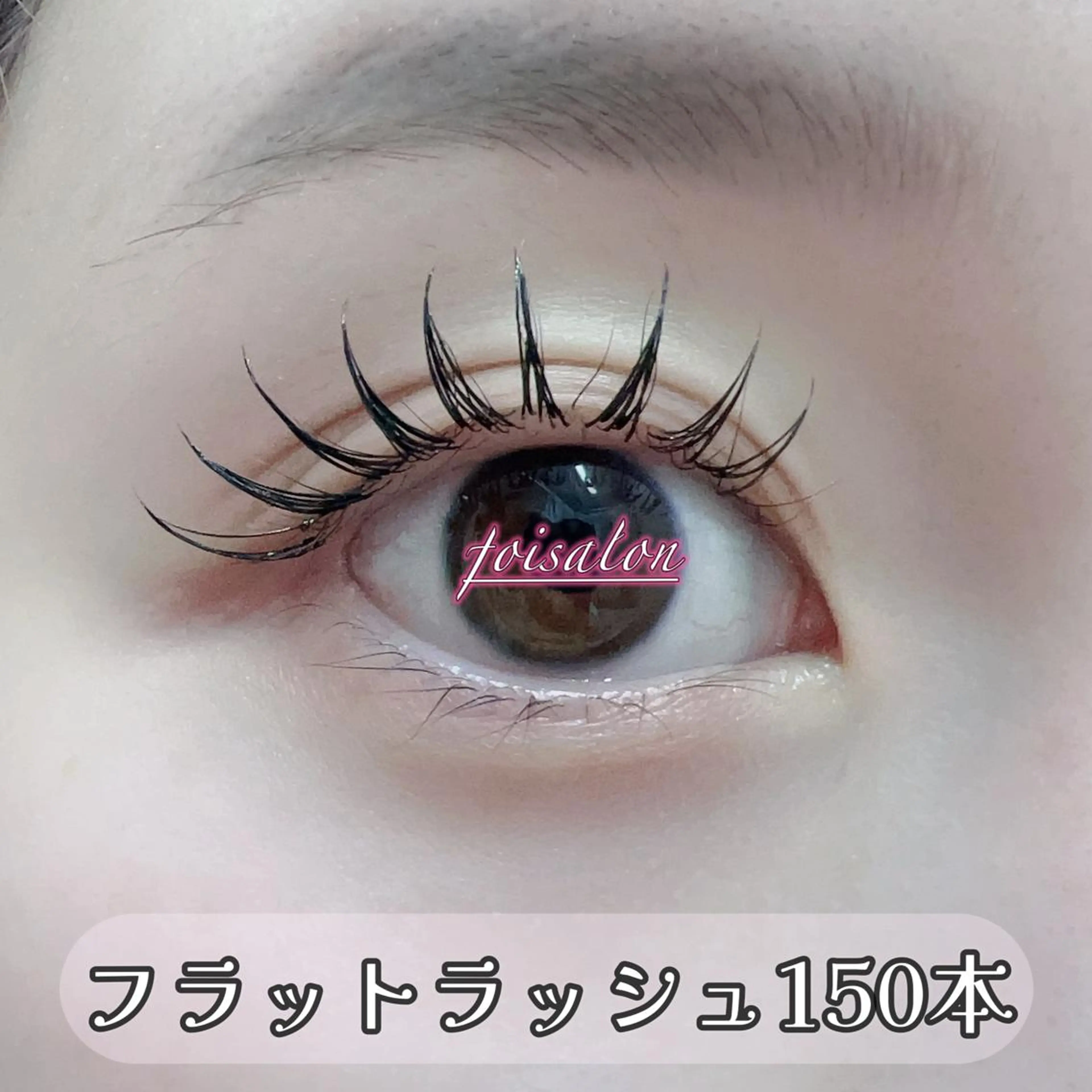 マツエク・マツパ 束感まつ毛 フラットラッシュ ワンホンマツエク マツエク foisalon 大久保店のマツエク・マツパデザイン