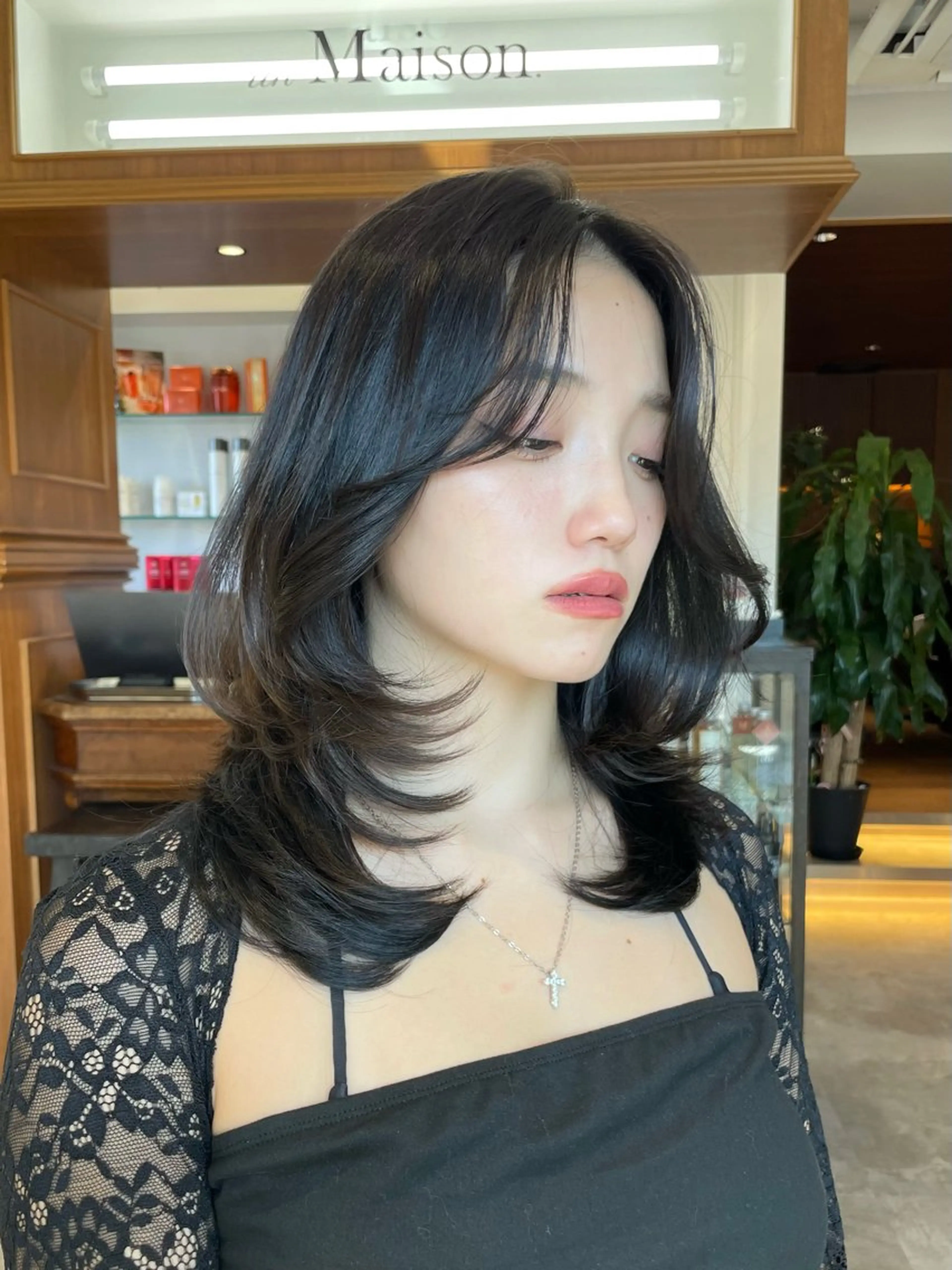 ミディアム カット トリートメント Lond re Maison所属・骨格補正ショート／ パーマ🌸さくら🌸のヘアスタイル