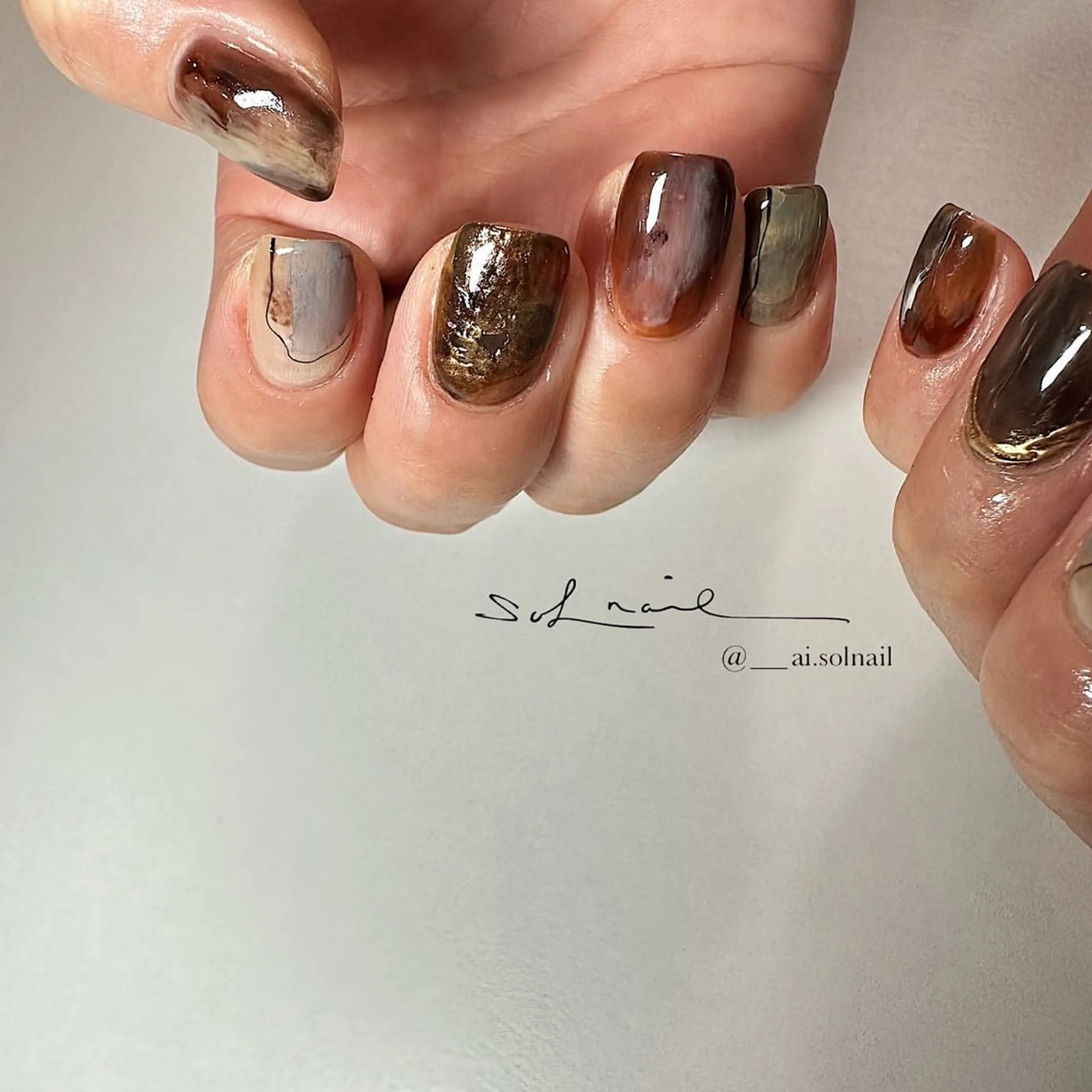 ネイル 🍃伏見 / soL nail / aiのネイルデザイン