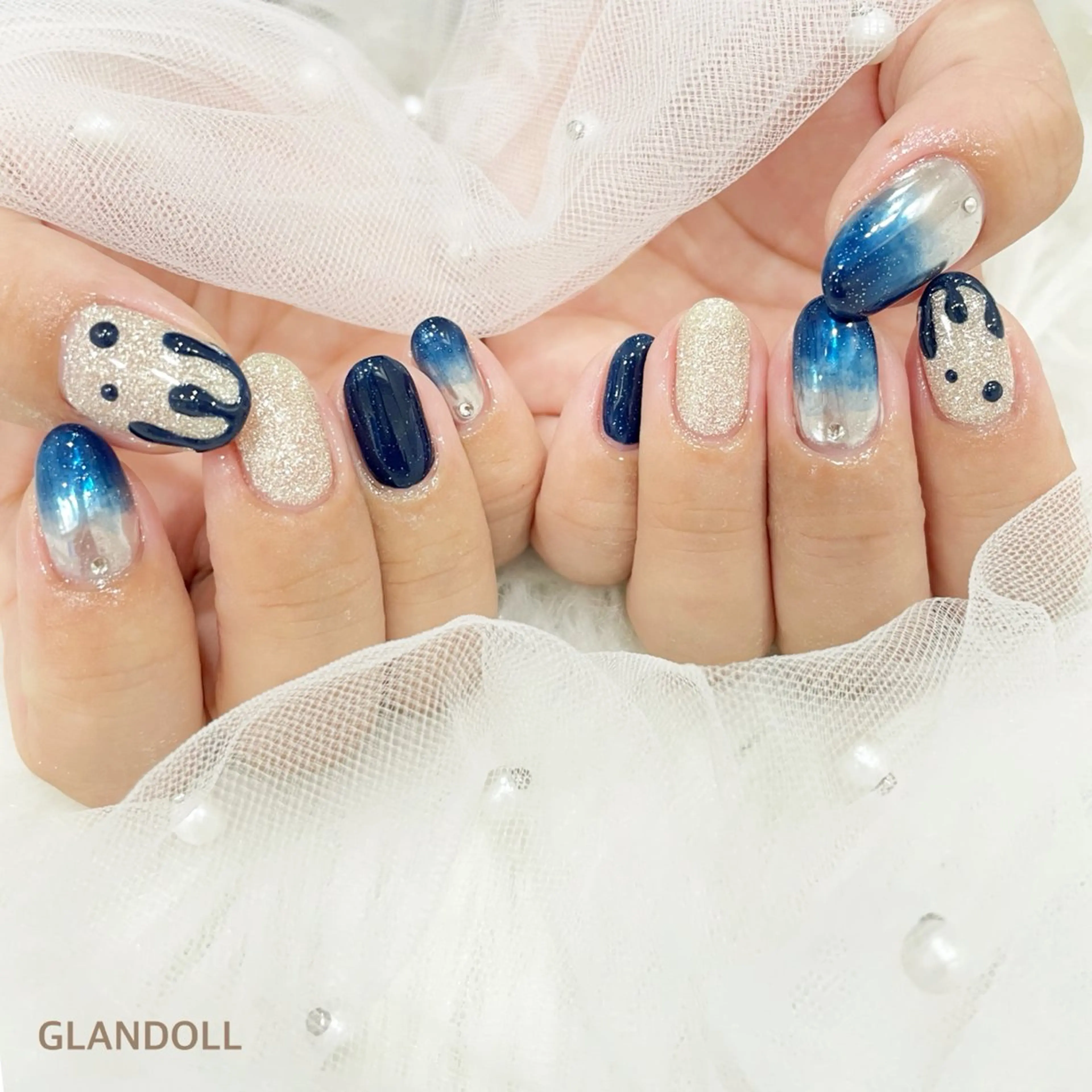 ネイル ハンドネイル GLANDOLL YURIのネイルデザイン