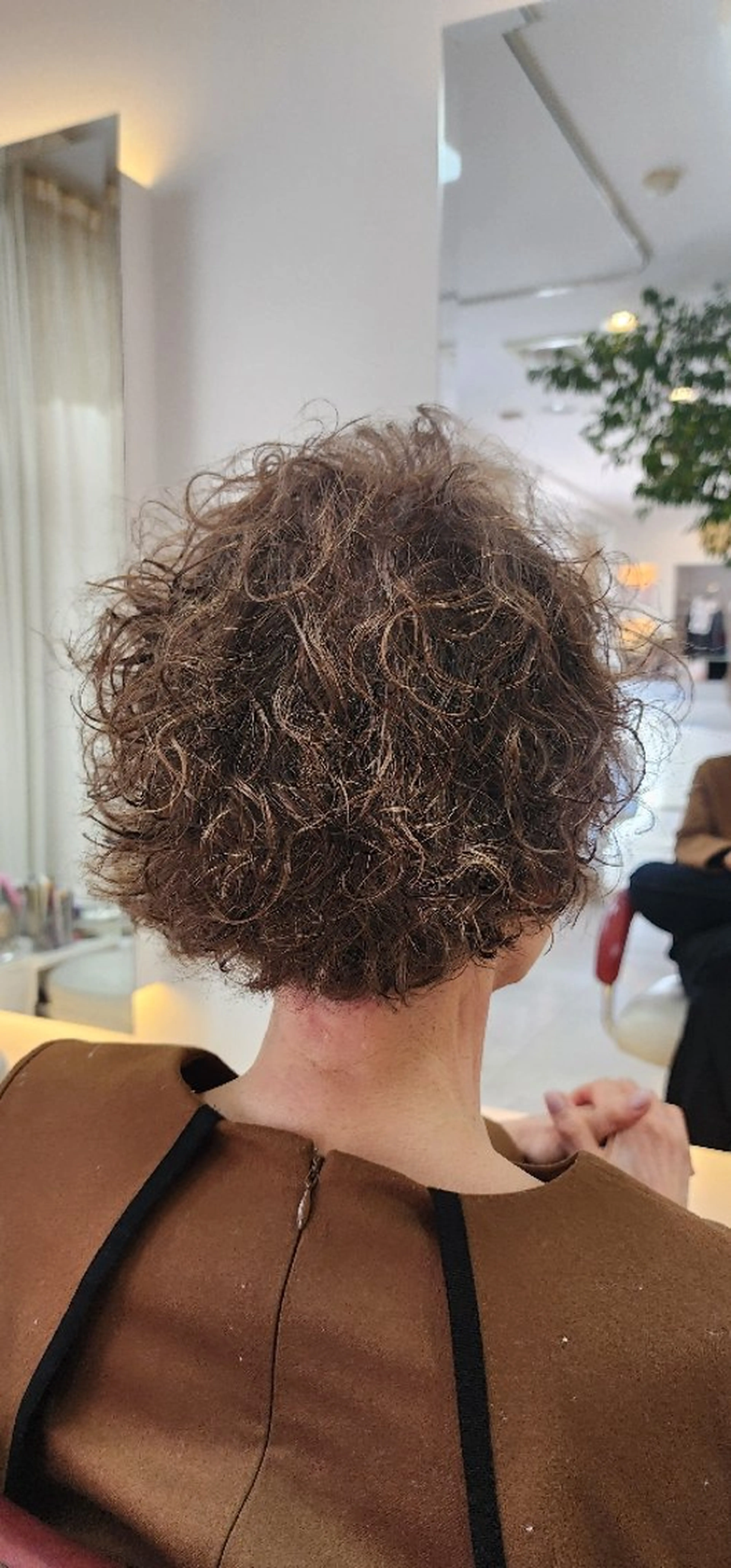 ミディアム カラー パーマ ミディアムパーマ hairmake Juinのヘアスタイル