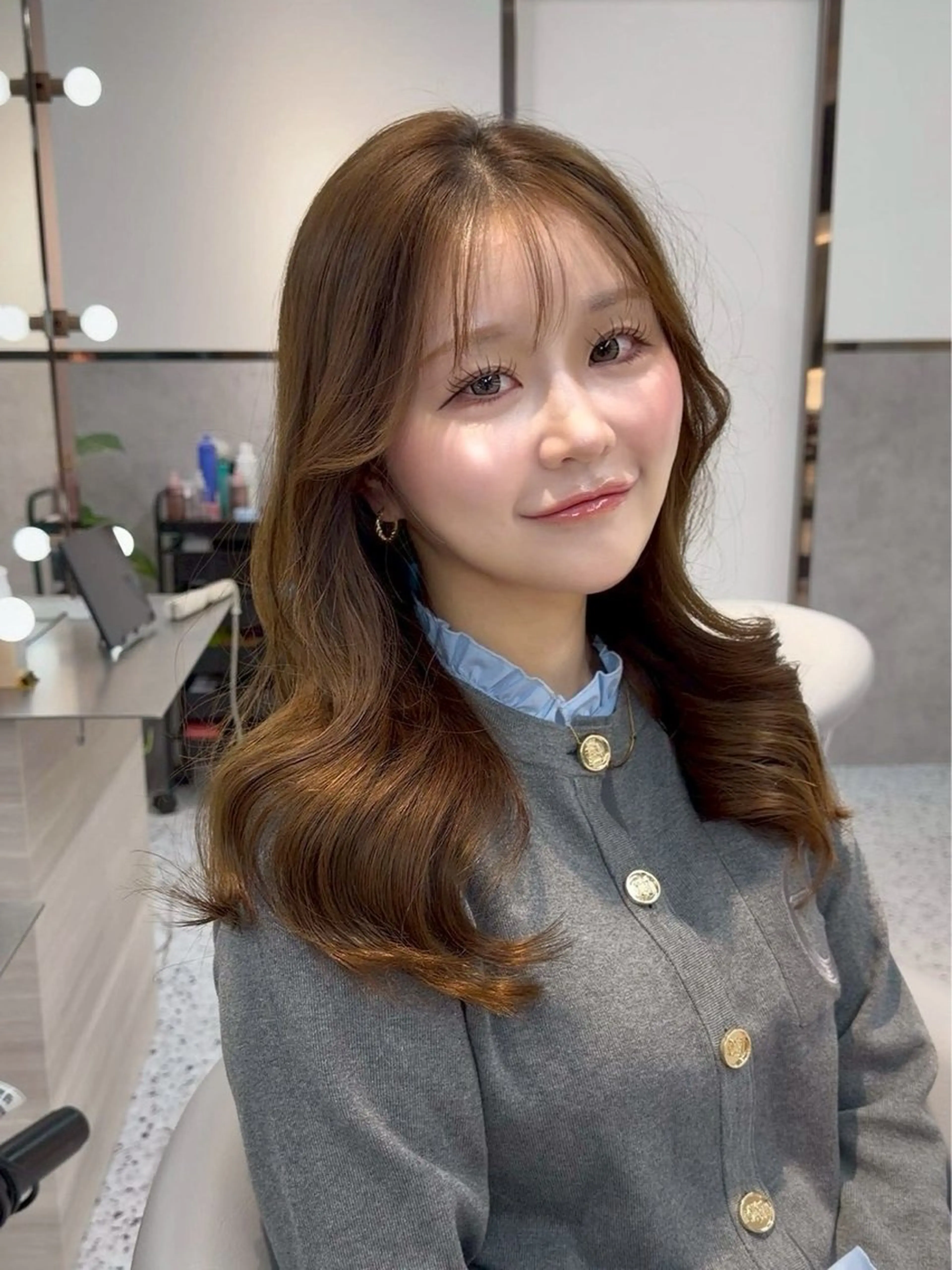 ロング 髪質改善 レイヤーカット カット ヘアカラー 🎀透明感ブラウ ンshizuka🎀のヘアスタイル