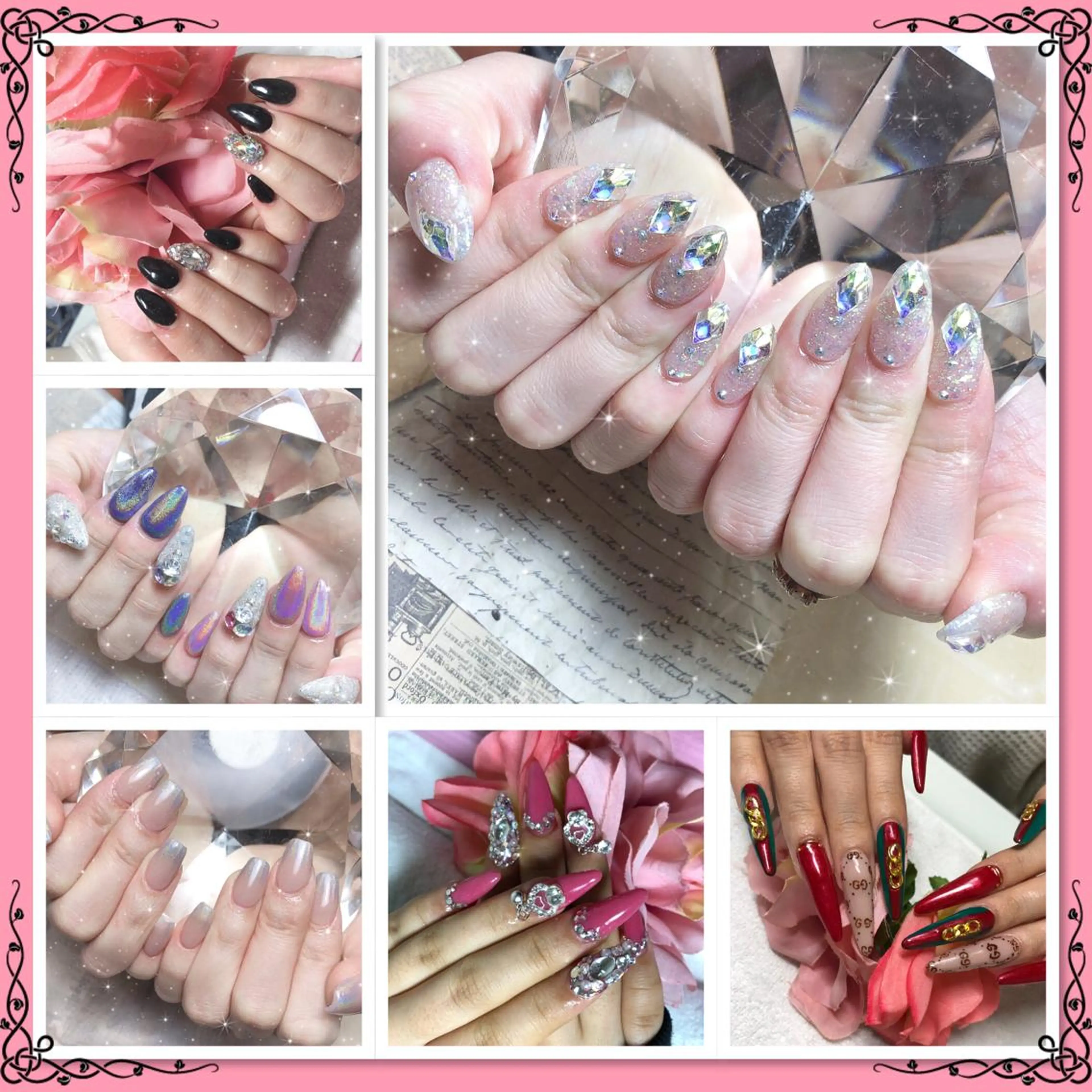 ロング ネイル ハンドネイル 《LB》ラブリエ Nail&eyeのマツエク・マツパデザイン