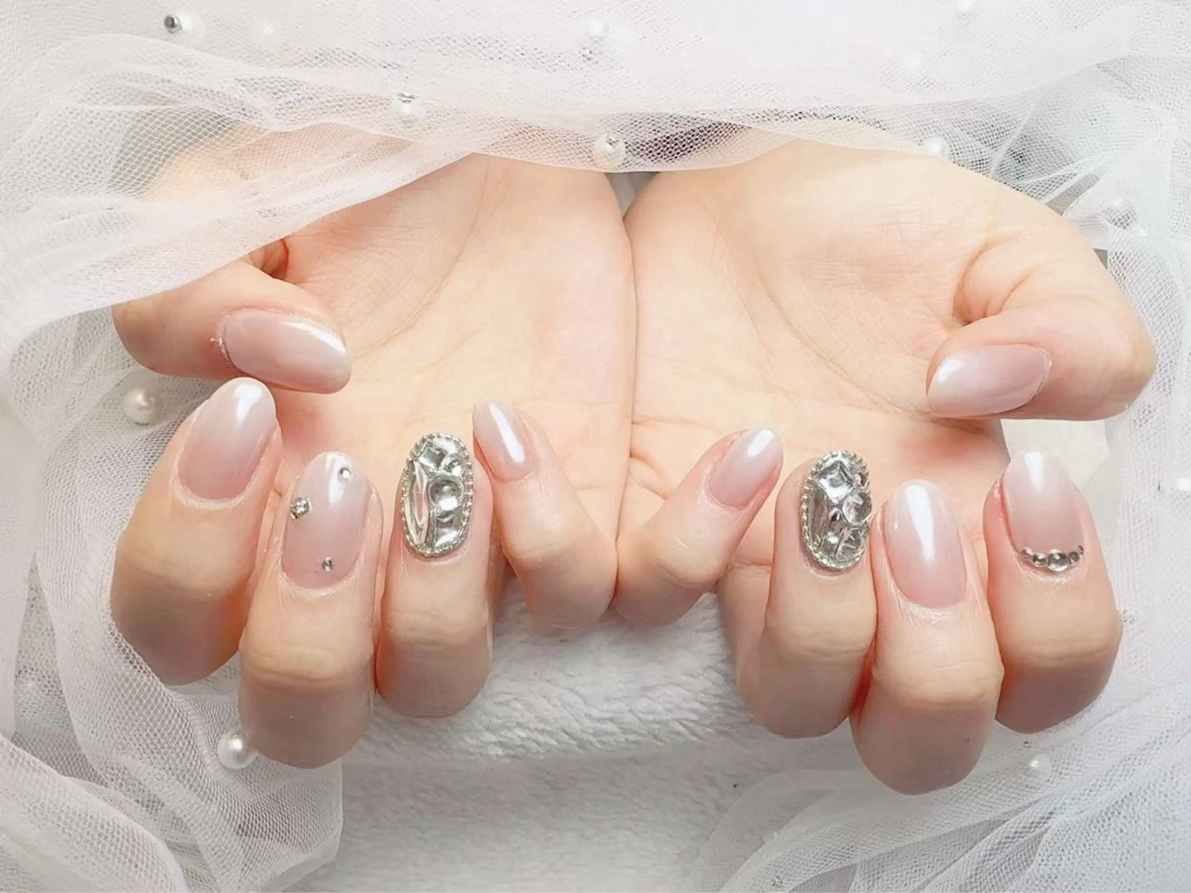 自爪持ち込みデザイン4本アートの写真