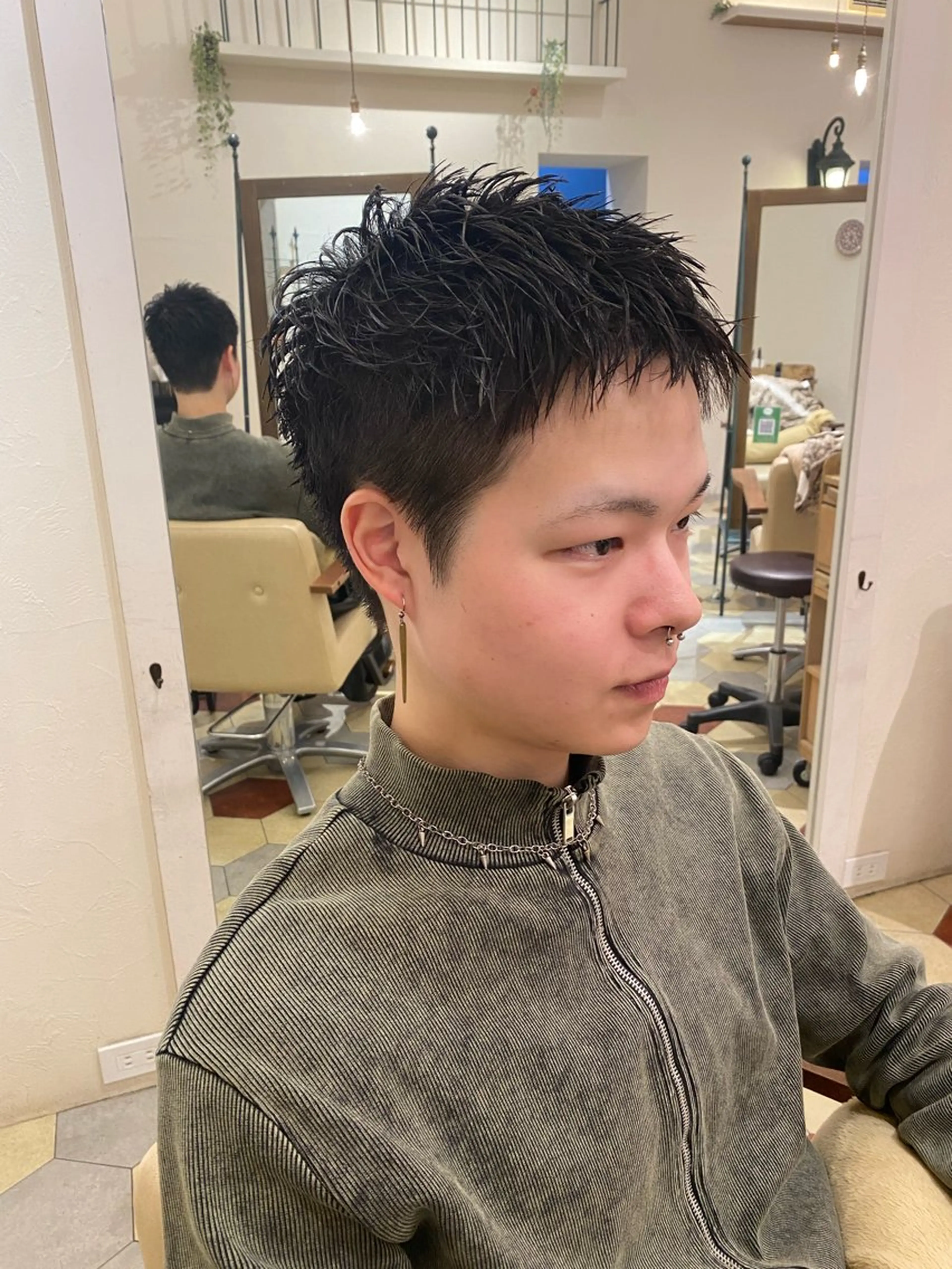 ショート メンズ ショートヘア カット 菊池大一 溝の口パーマのヘアスタイル