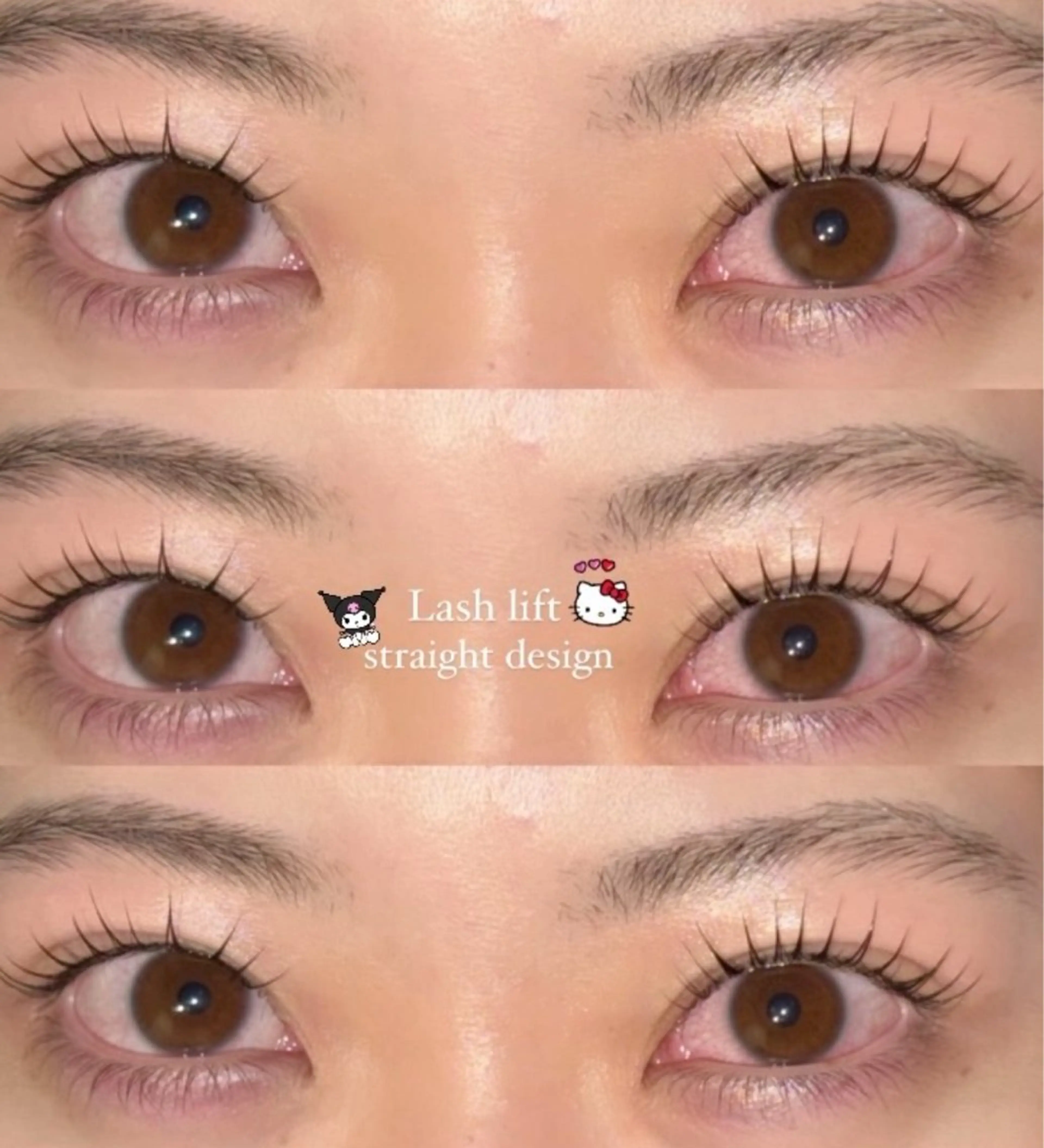 マツエク・マツパ フラットラッシュ まつげパーマ 下まつげエクステ 一重×まつ毛パーマ NORA senaのマツエク・マツパデザイン